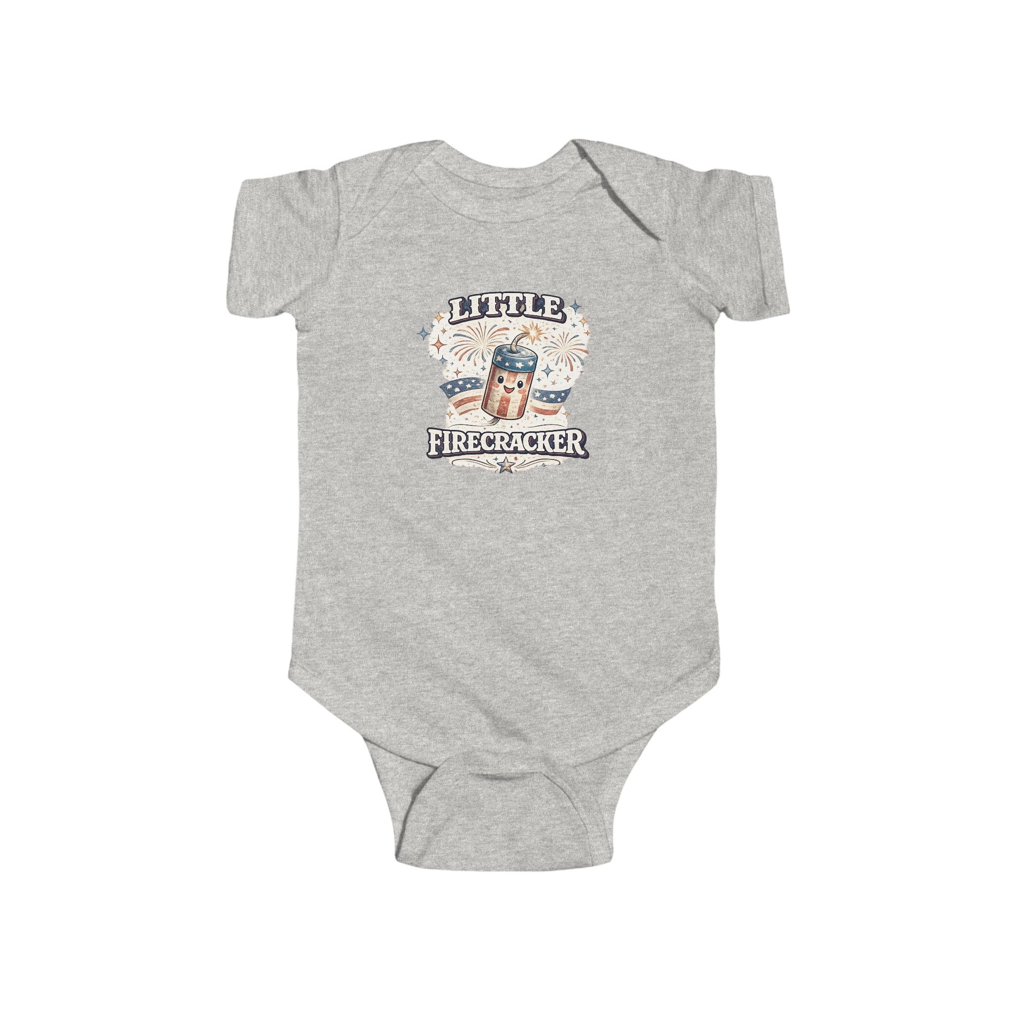 Little Firecracker Infant Bodysuit - 4th of July Baby Onesie