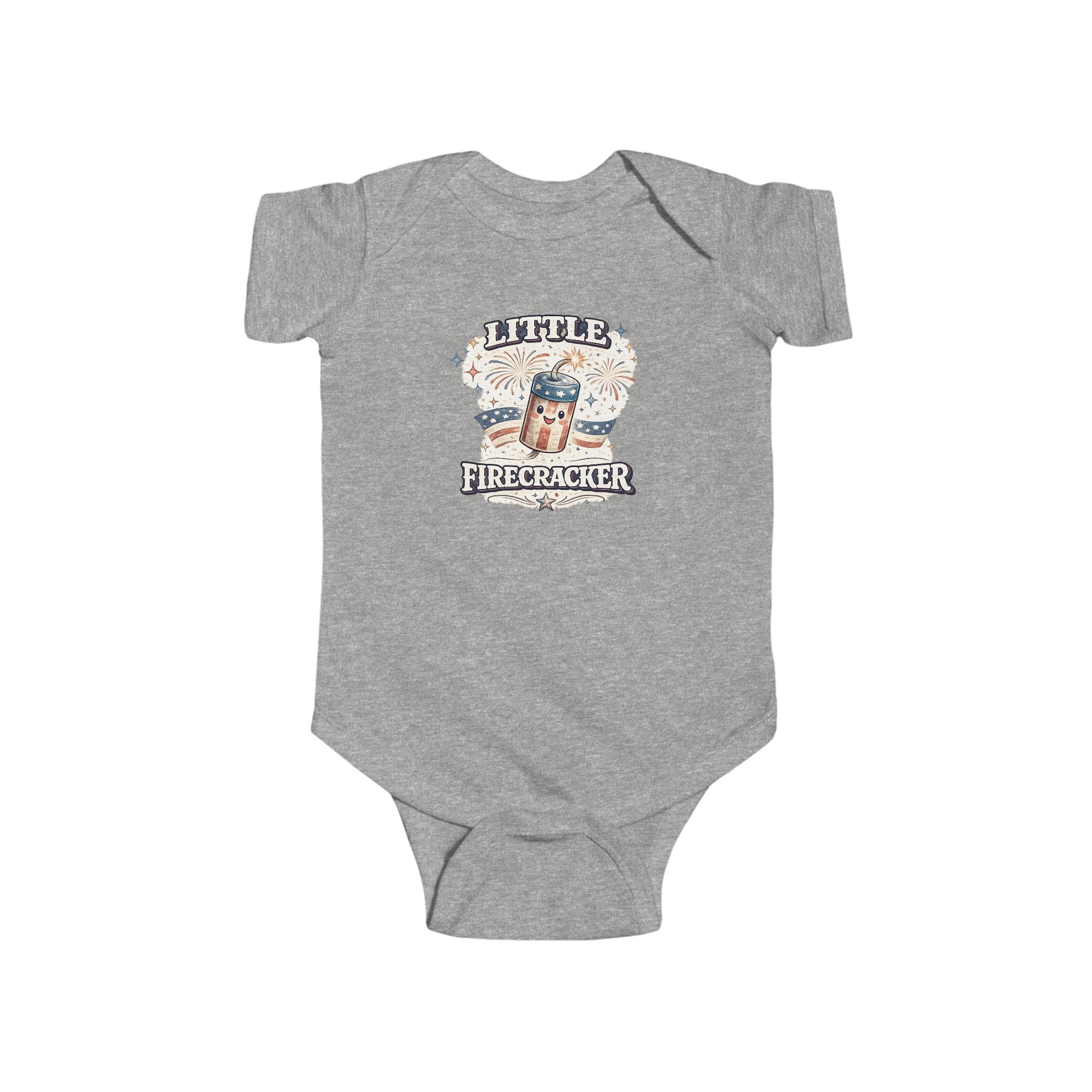 Little Firecracker Infant Bodysuit - 4th of July Baby Onesie