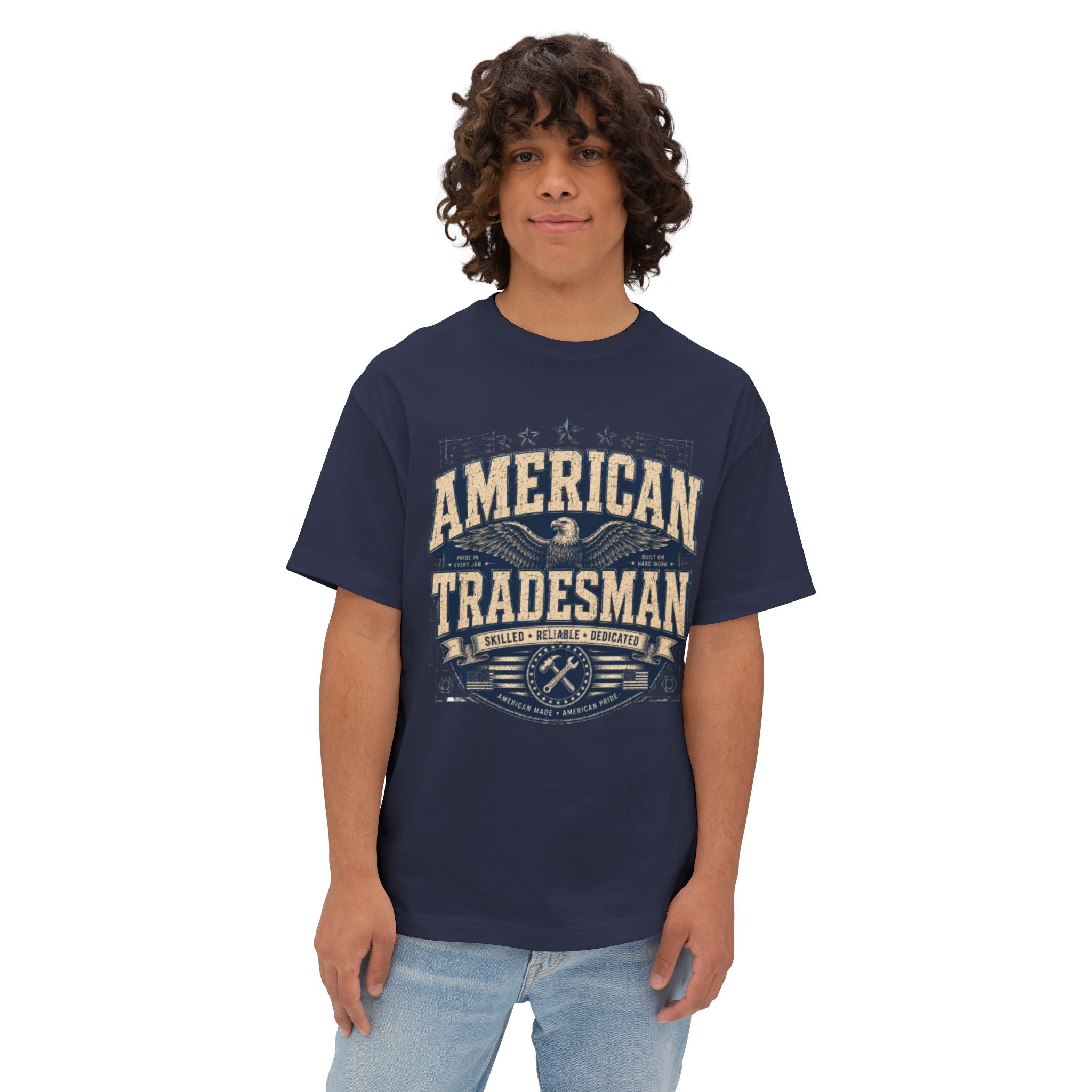 American Tradesman T-Shirt — Vintage Patriotic Skilled Trades Tee