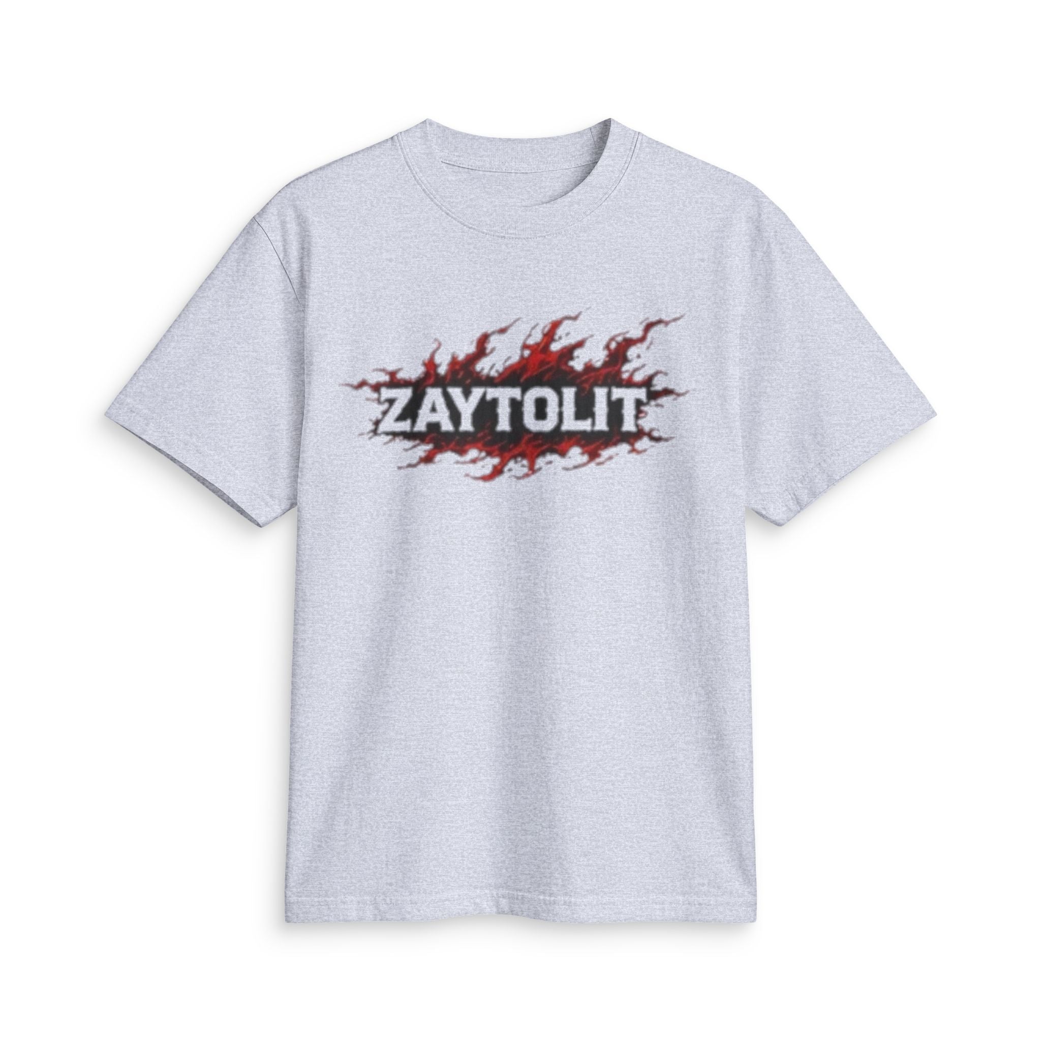 ZAYTOLIT Flame Logo T-Shirt — Graphic Fire Back Print