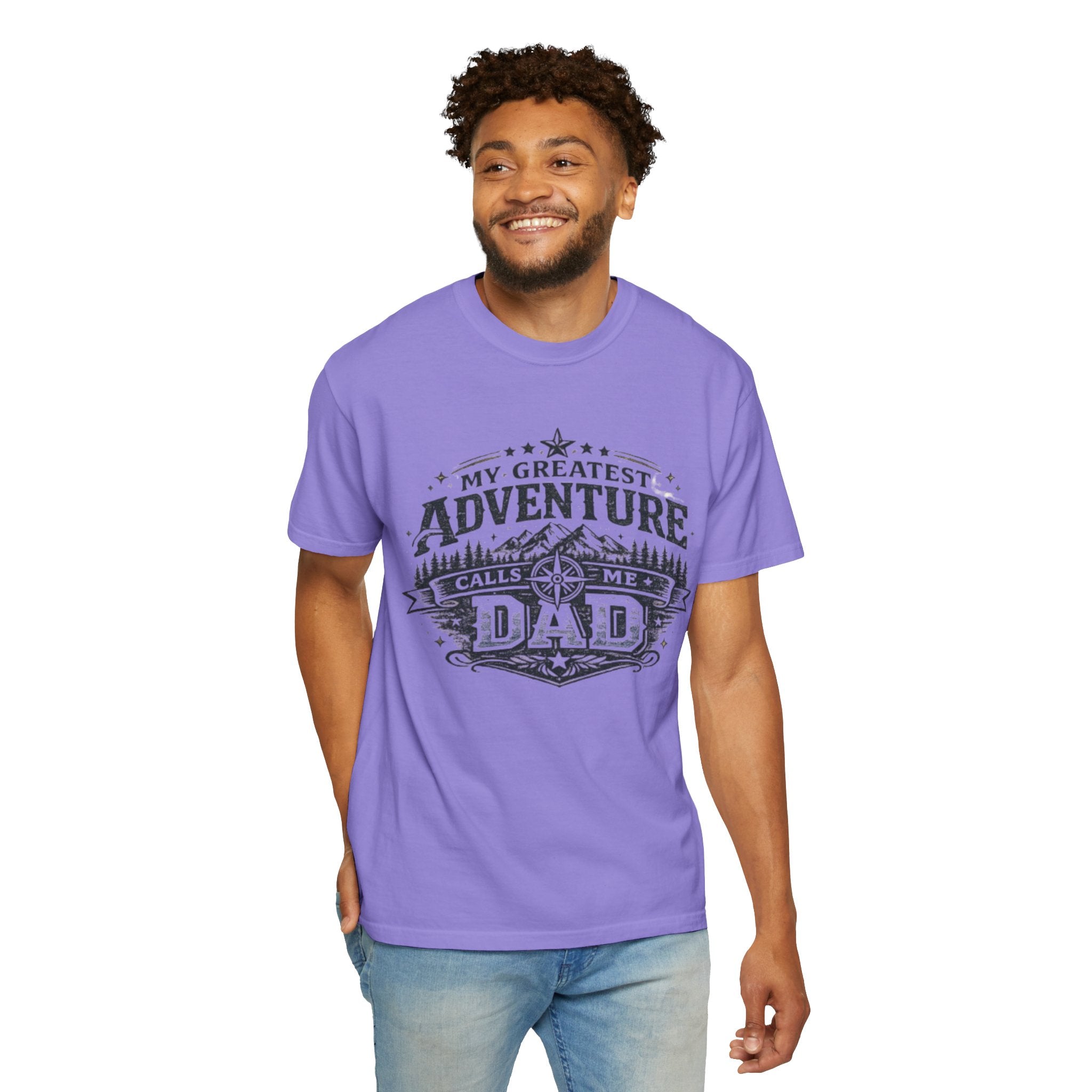 Dad Adventure T-Shirt — “My Greatest Adventure Calls Me Dad” Graphic Tee