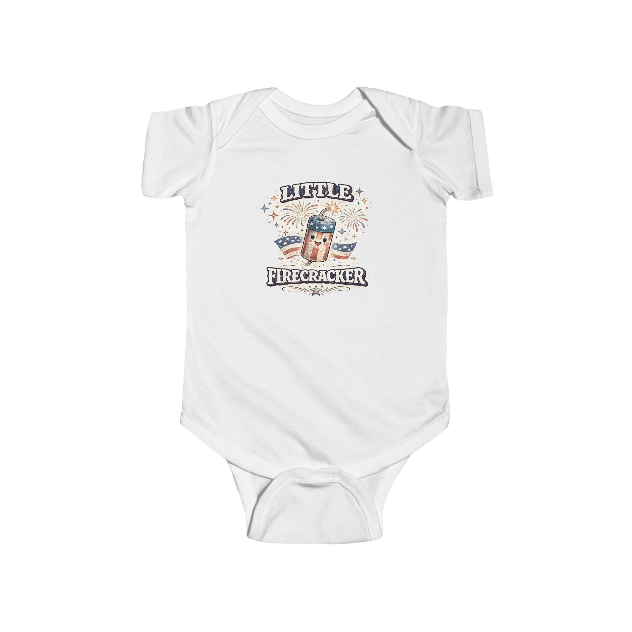 Little Firecracker Infant Bodysuit - 4th of July Baby Onesie