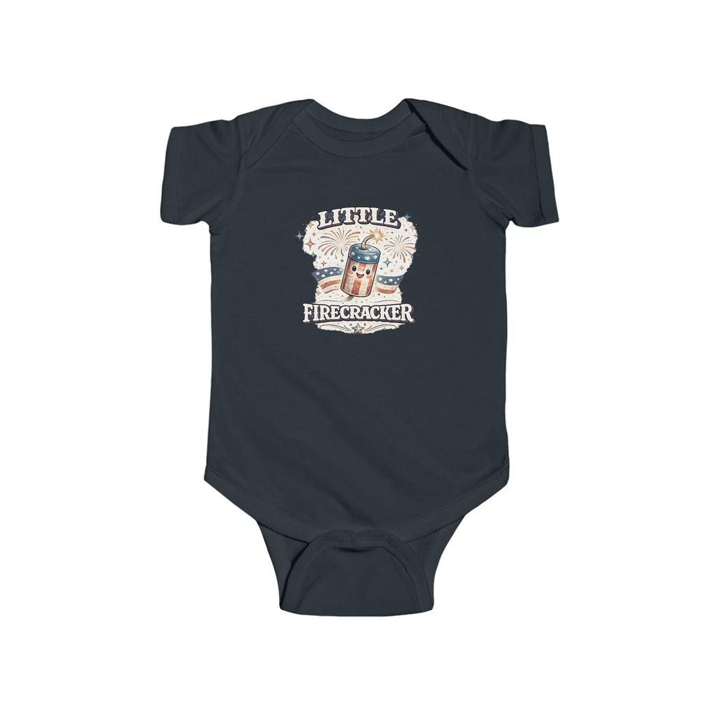 Little Firecracker Infant Bodysuit - 4th of July Baby Onesie