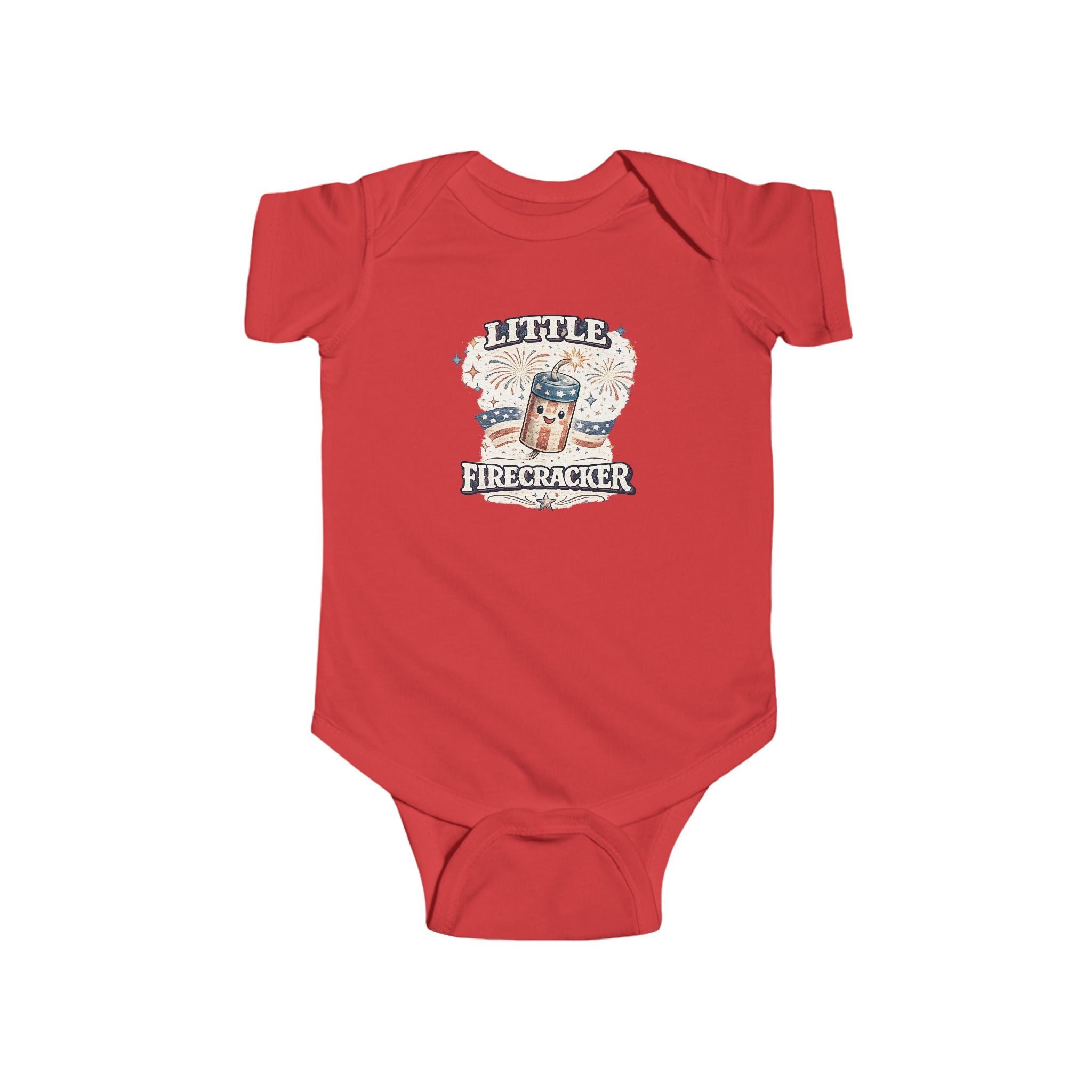 Little Firecracker Infant Bodysuit - 4th of July Baby Onesie