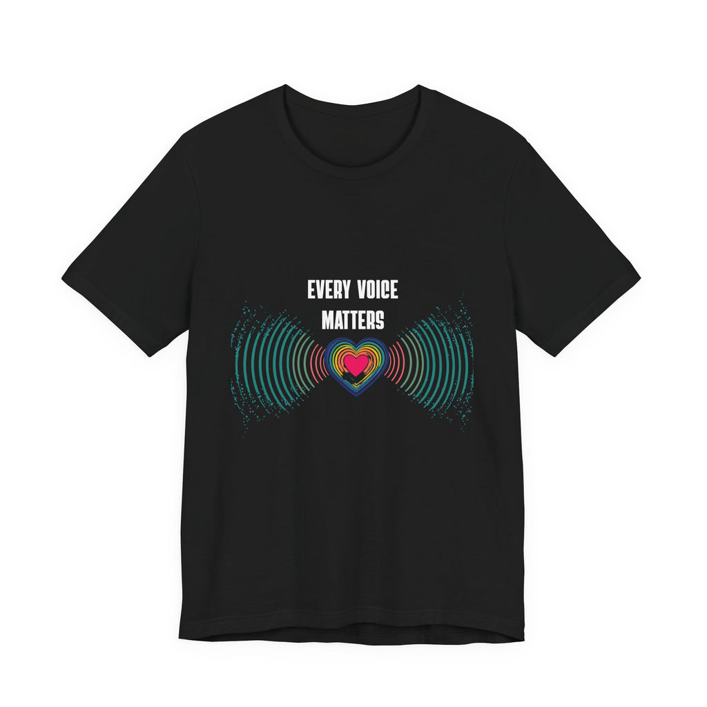 Heartbeat Waves Graphic Tee — Radiant Heart Soundwave T‑Shirt