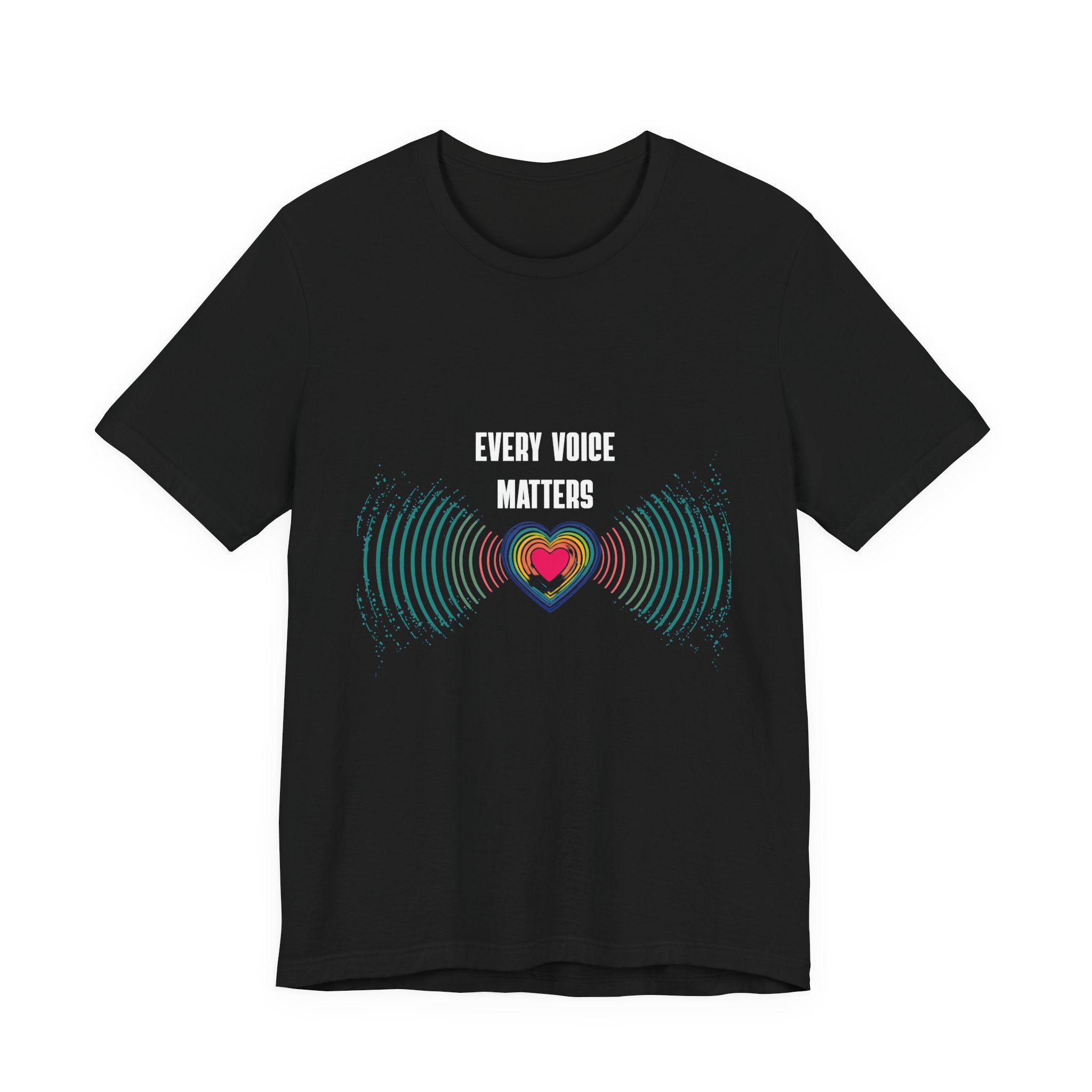 Heartbeat Waves Graphic Tee — Radiant Heart Soundwave T‑Shirt