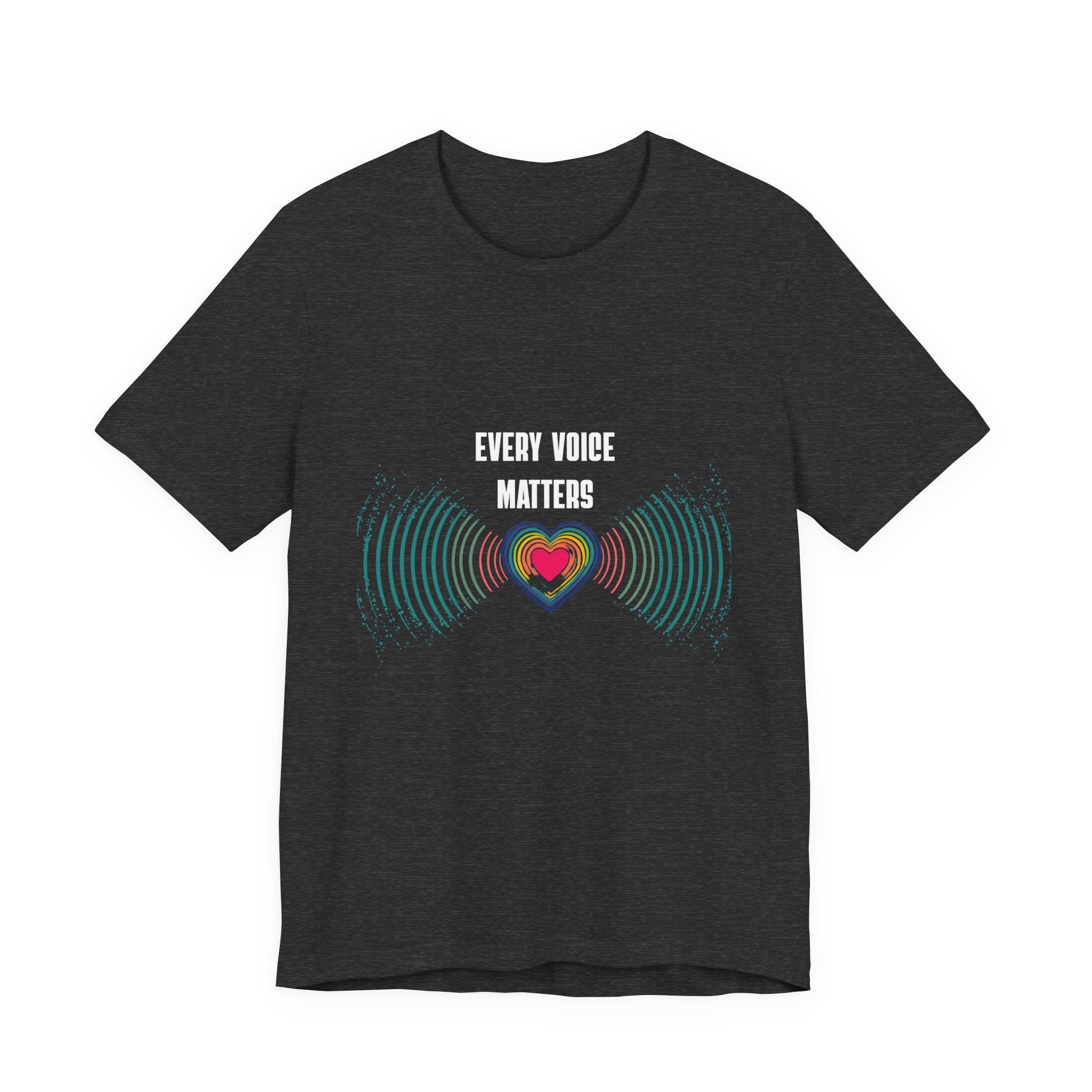 Heartbeat Waves Graphic Tee — Radiant Heart Soundwave T‑Shirt