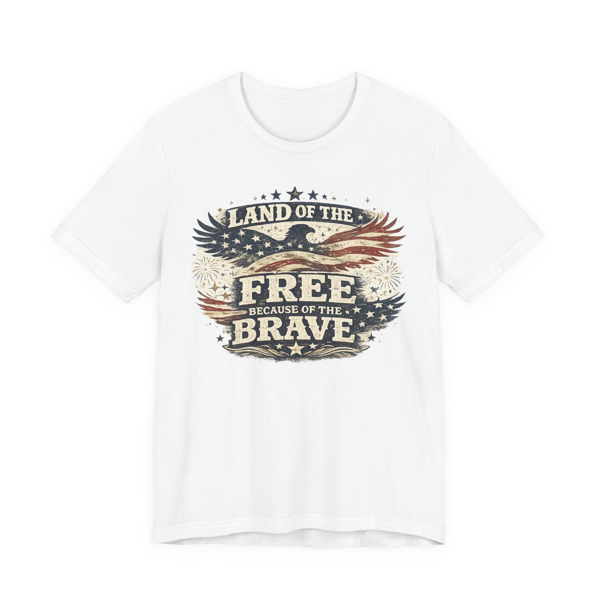 Patriotic 'Land of the Free Because of the Brave' T-Shirt