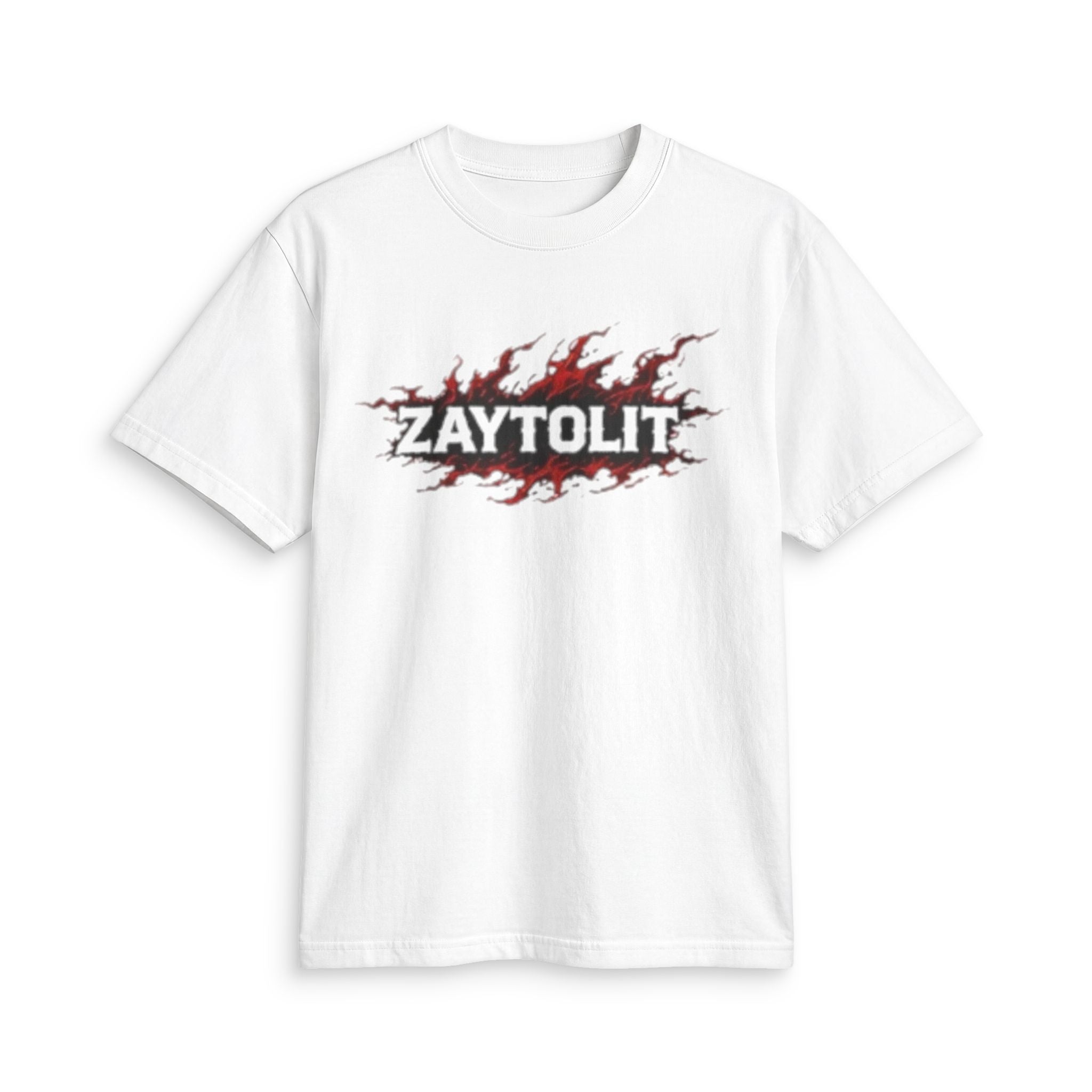 ZAYTOLIT Flame Logo T-Shirt — Graphic Fire Back Print