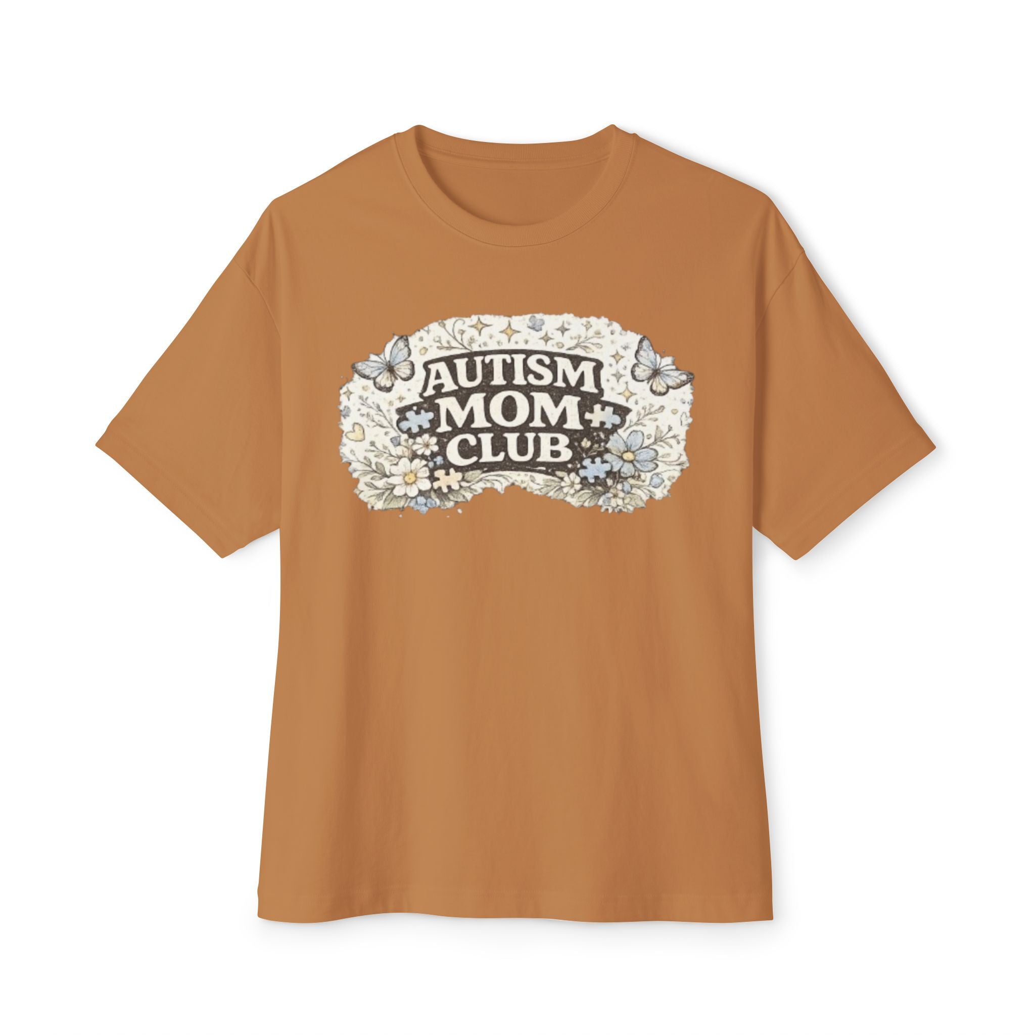 Autism Mom Club Tee — Floral Butterflies Support T-Shirt