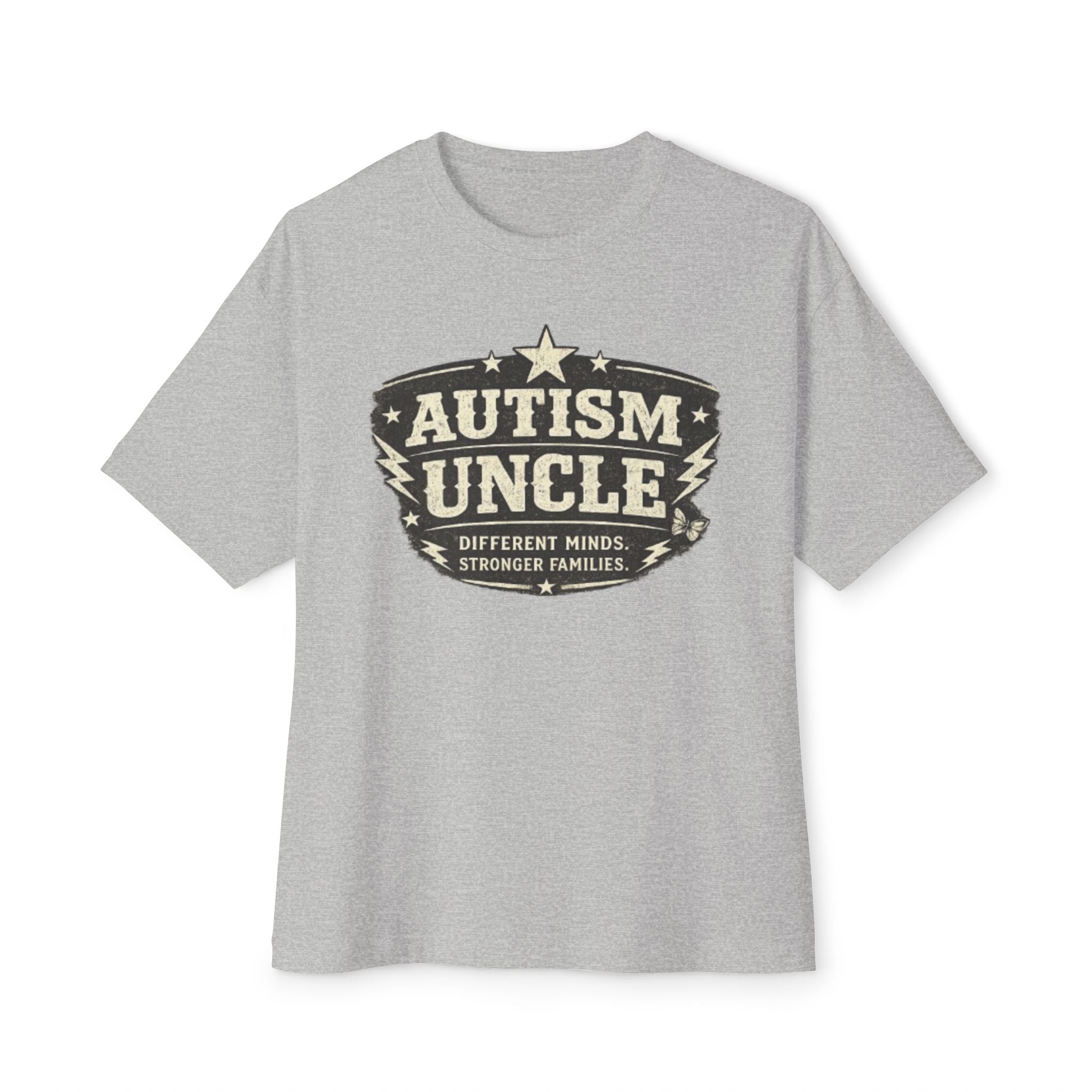 Autism Uncle T-Shirt — Vintage Support Tee (‘Different Minds, Stronger Families’)