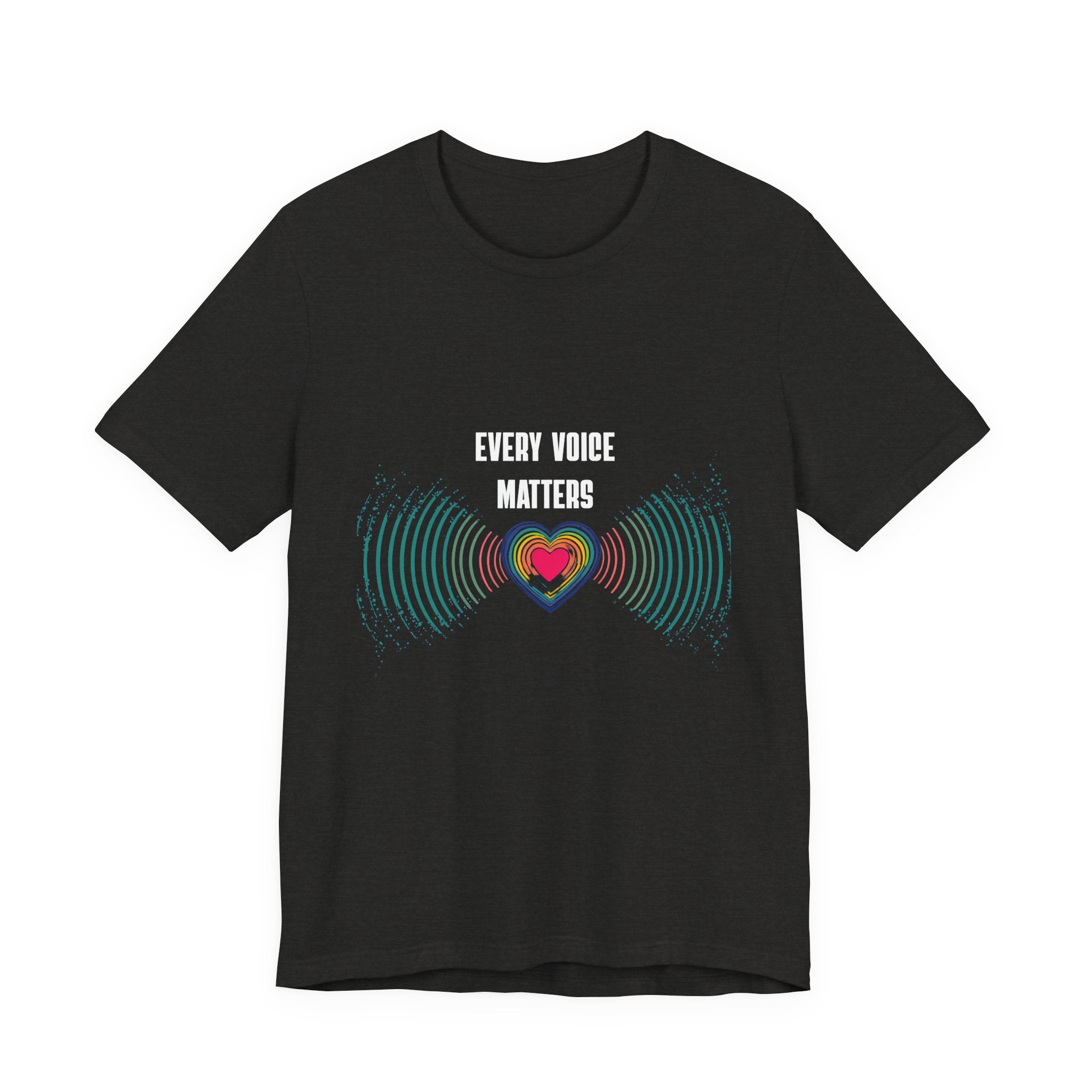 Heartbeat Waves Graphic Tee — Radiant Heart Soundwave T‑Shirt
