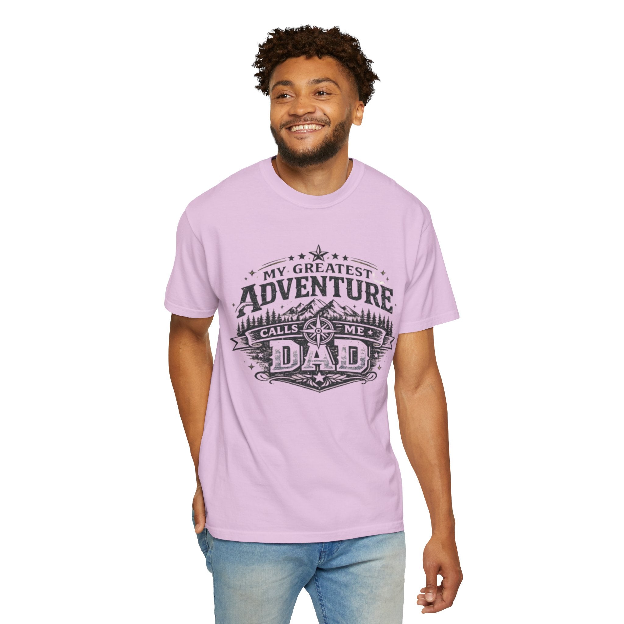Dad Adventure T-Shirt — “My Greatest Adventure Calls Me Dad” Graphic Tee