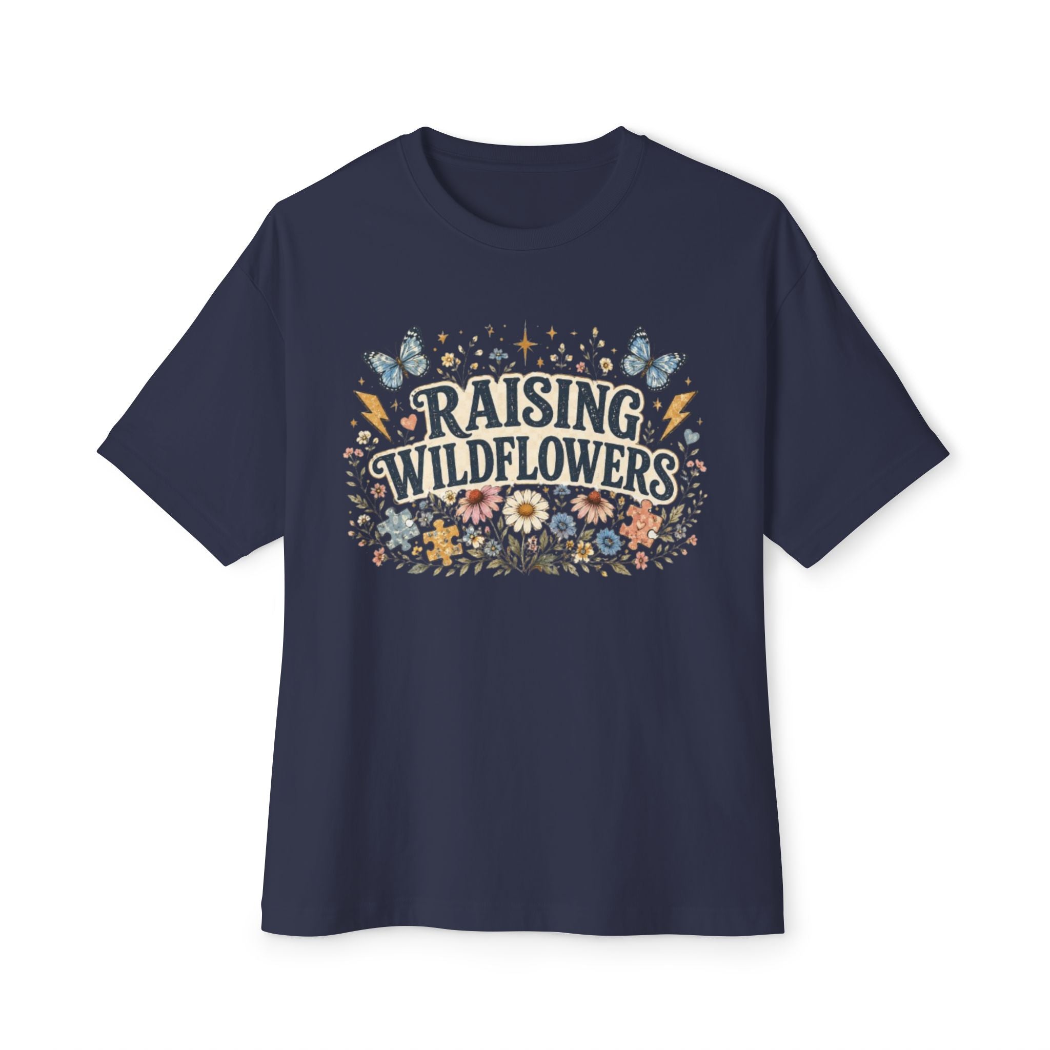 Raising Wildflowers Tee — Floral Mom Nature Graphic Shirt