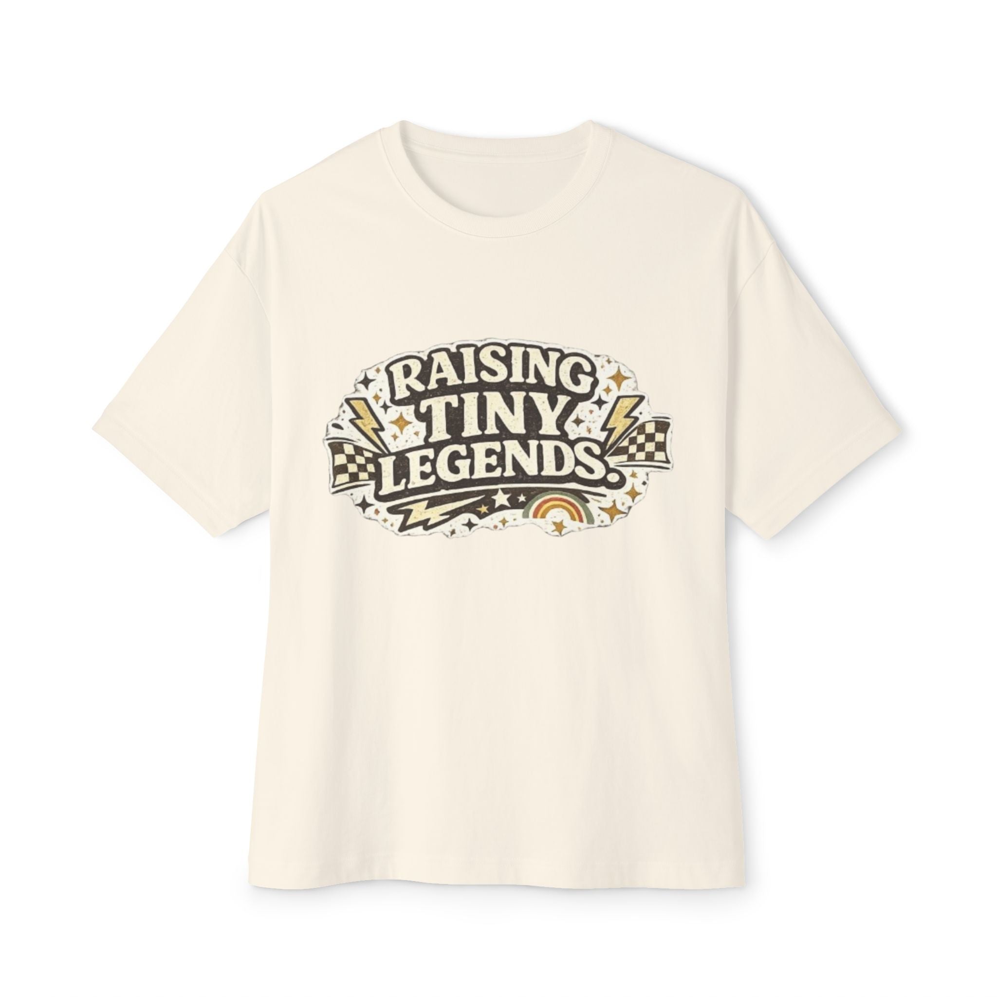 Raising Tiny Legends Tee — Retro Kids Parent Graphic T-Shirt