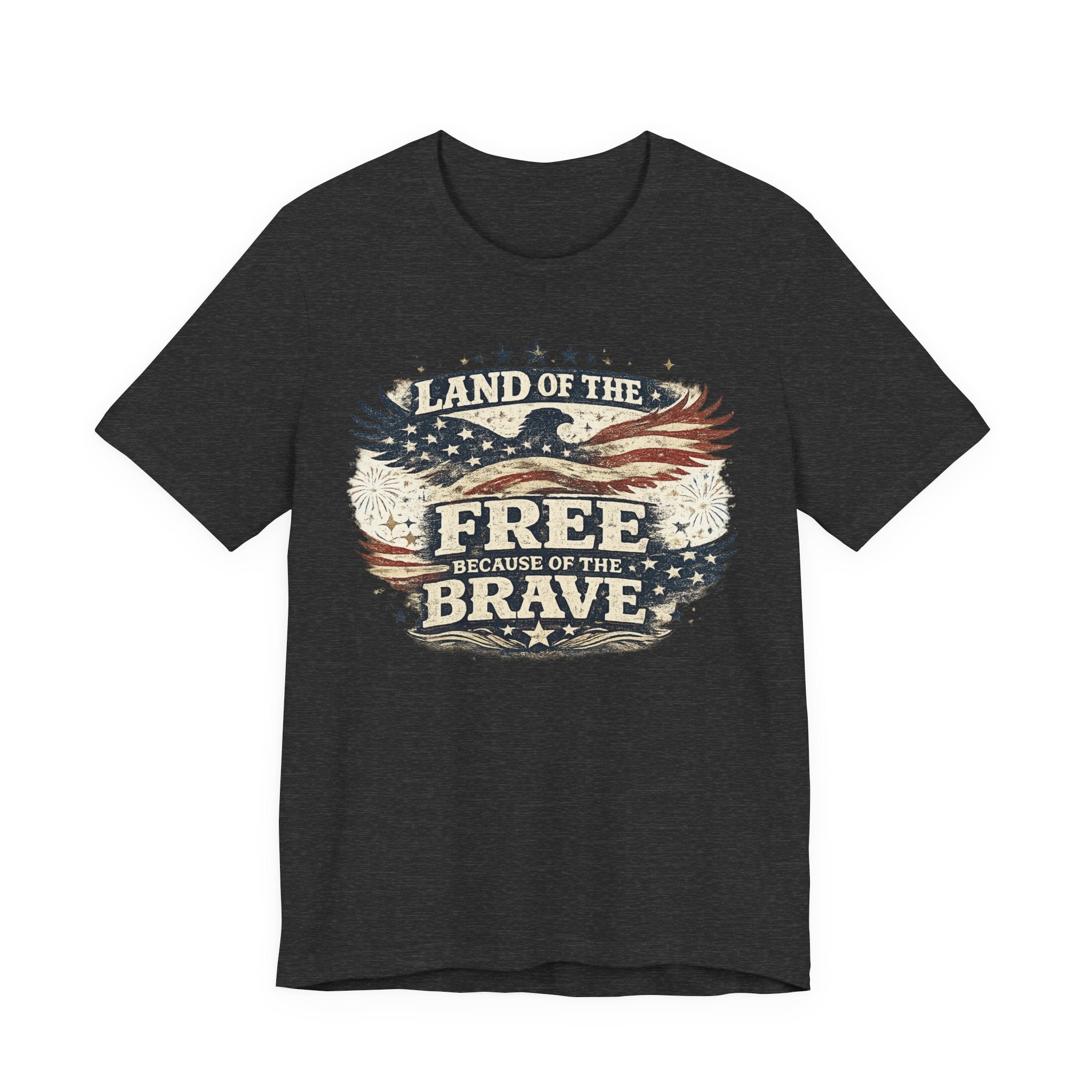 Patriotic 'Land of the Free Because of the Brave' T-Shirt