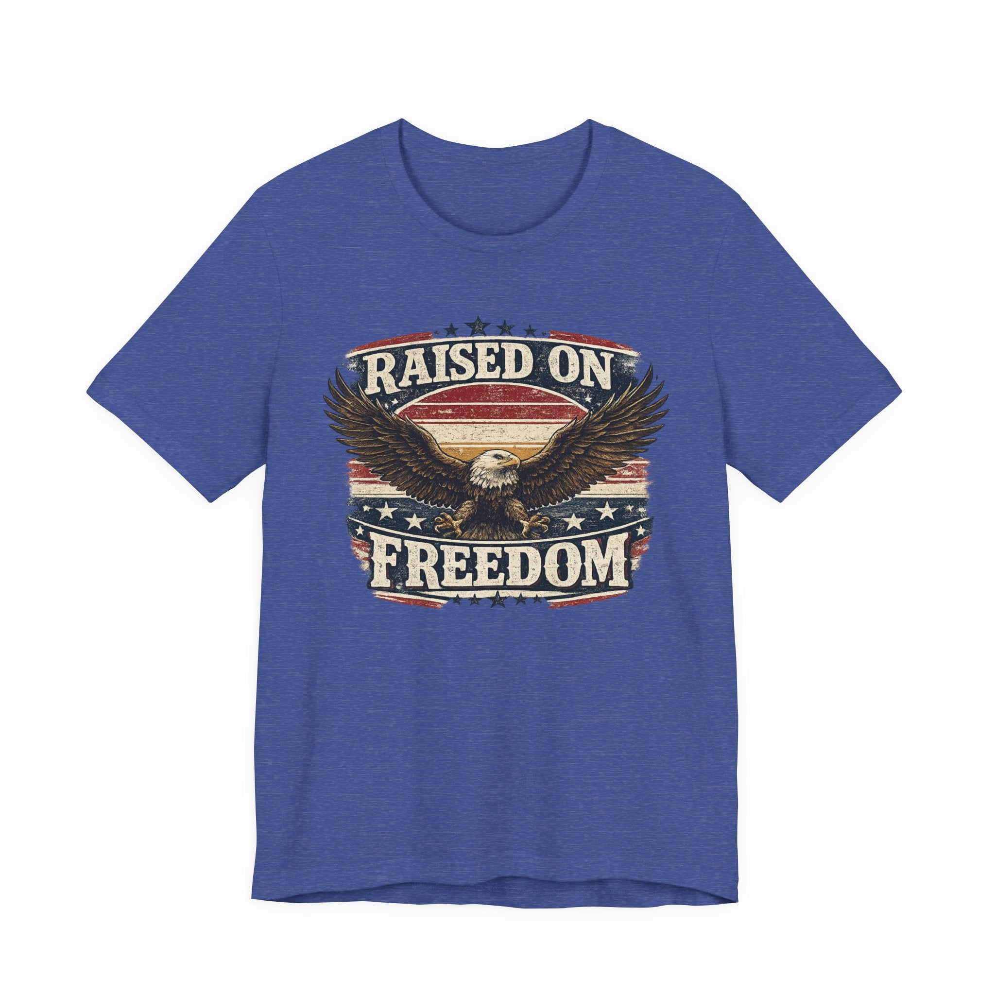 Raised on Freedom T-Shirt — American Eagle Patriotic Tee