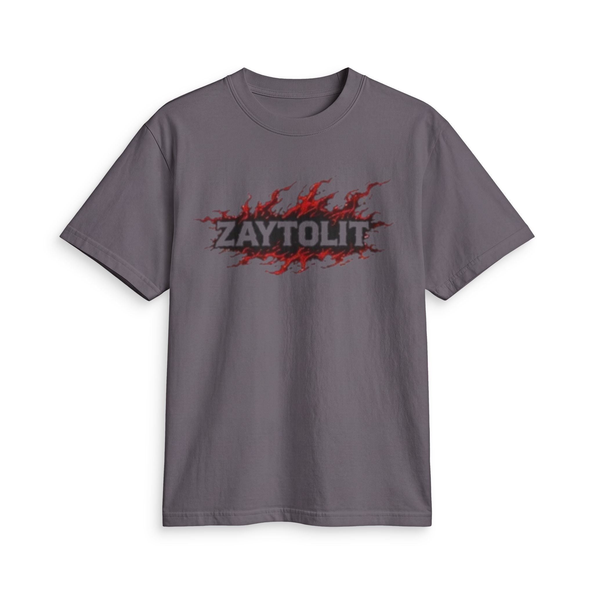 ZAYTOLIT Flame Logo T-Shirt — Graphic Fire Back Print