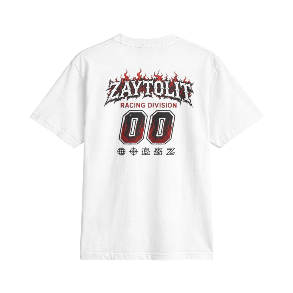 Racing Flames 'Zaytolit' Numbered Tee — Motorsport Graphic T-Shirt