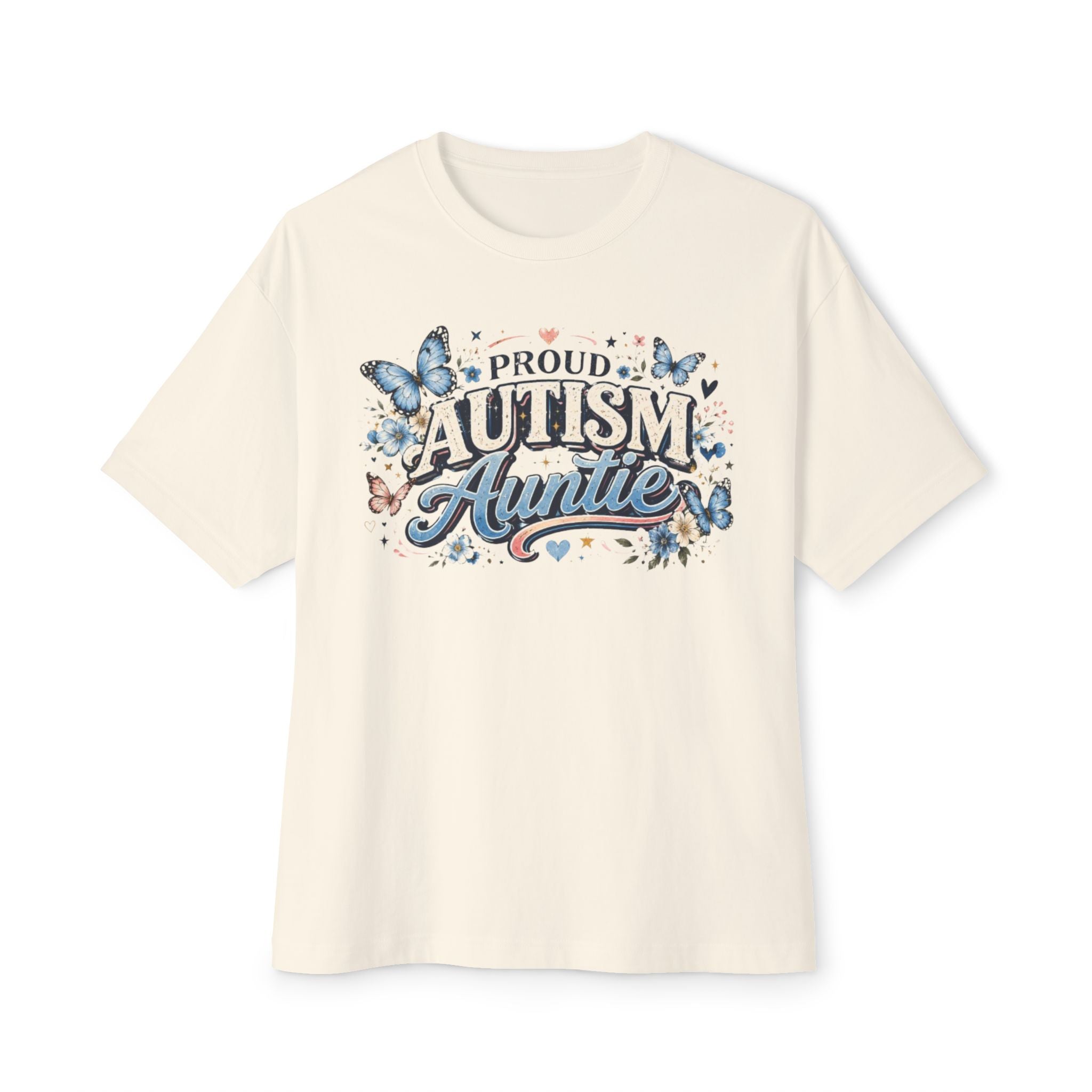 Proud Autism Auntie Tee — Butterfly Awareness T‑Shirt
