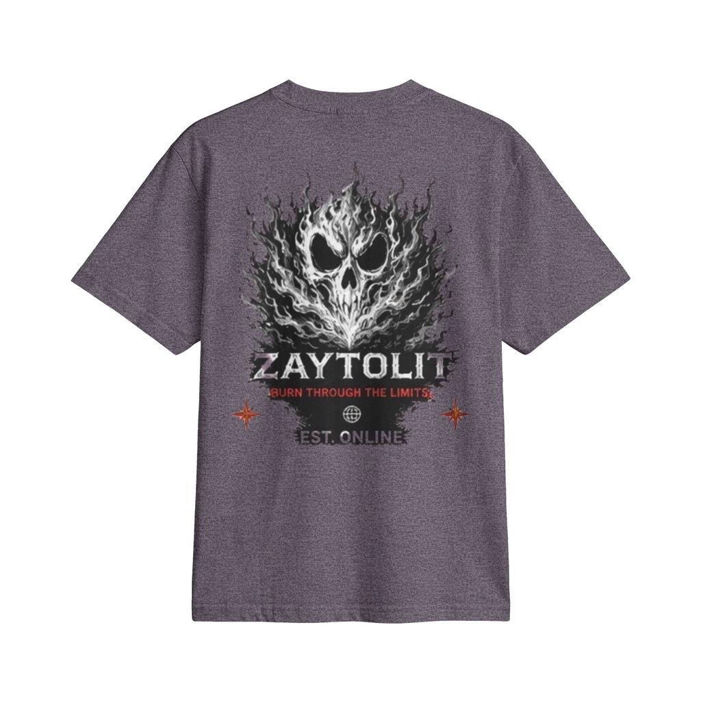 Flaming Skull 'Zaytolit' Graphic T-Shirt