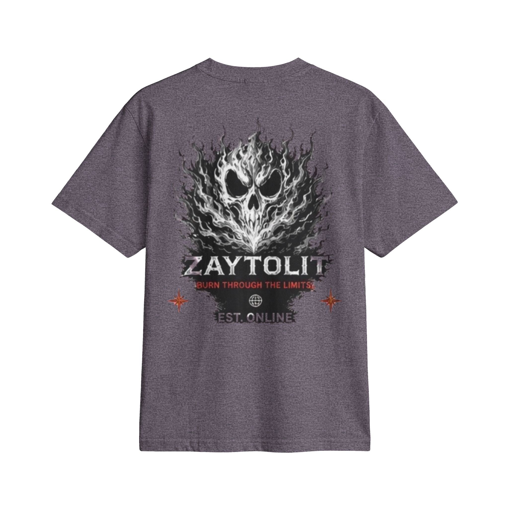 Flaming Skull 'Zaytolit' Graphic T-Shirt