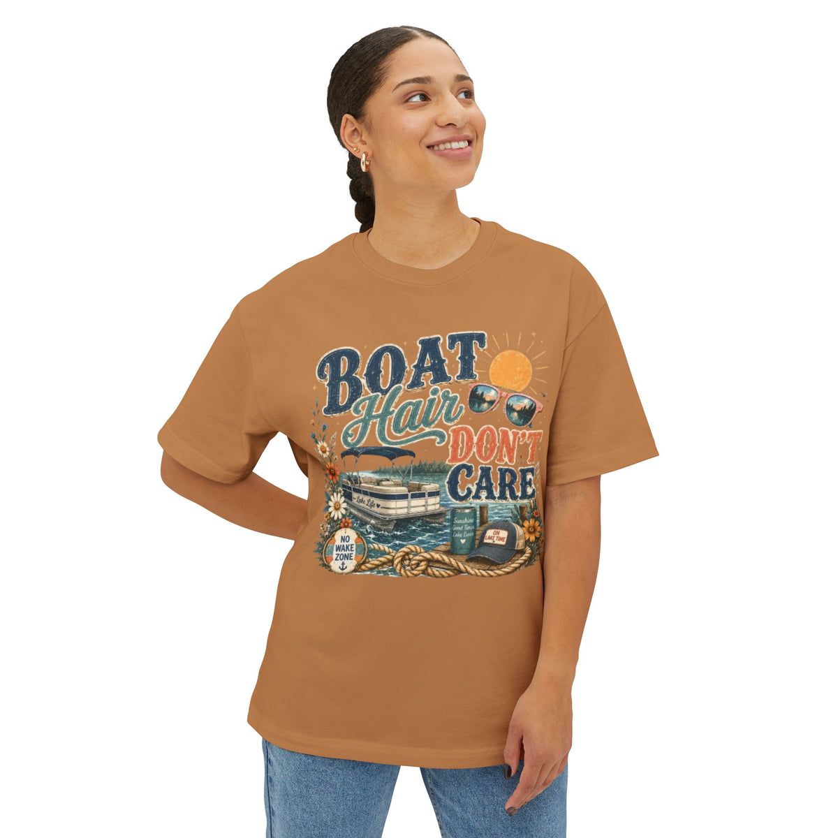 Boat Hair Don’t Care Tee — Vintage Nautical Boating Shirt