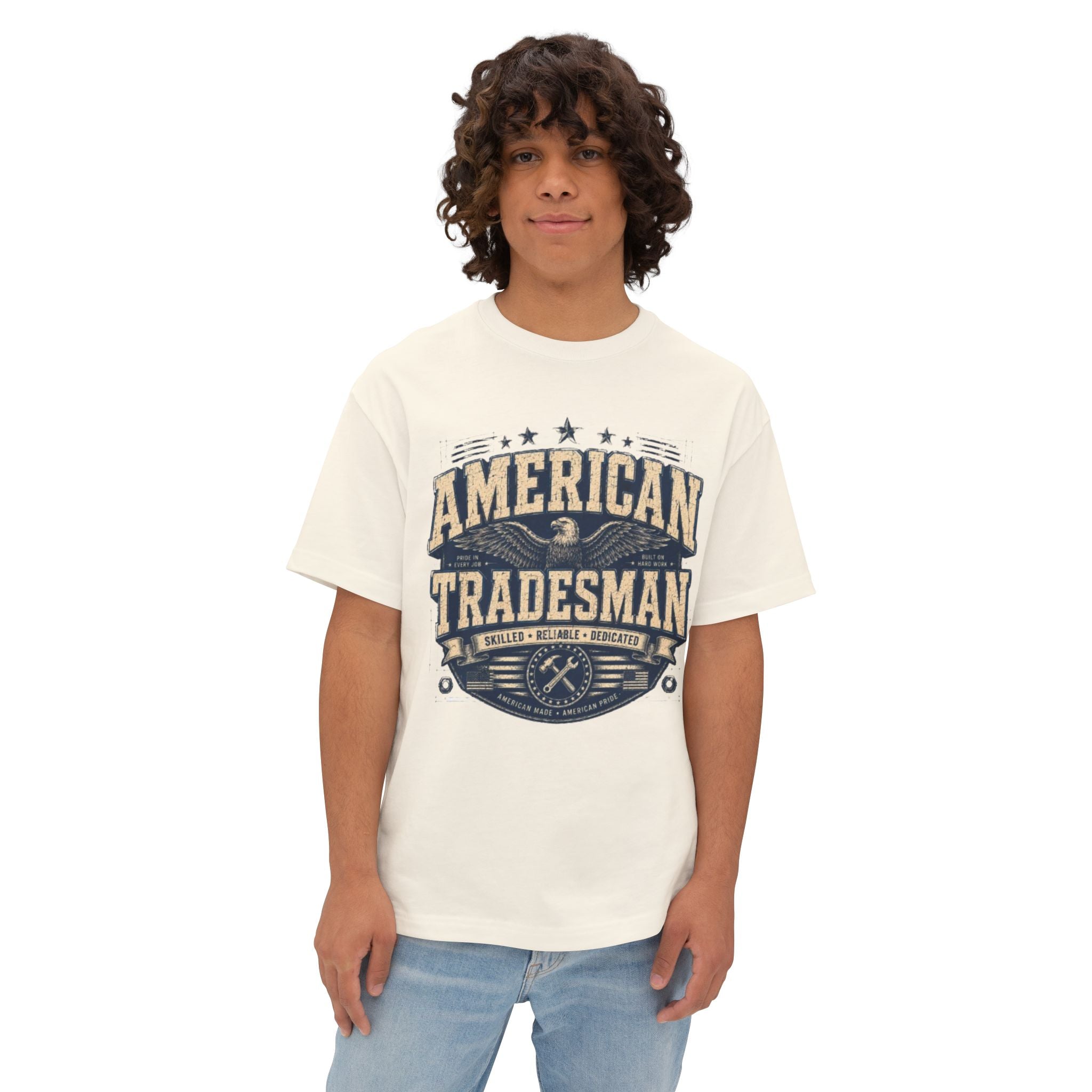 American Tradesman T-Shirt — Vintage Patriotic Skilled Trades Tee