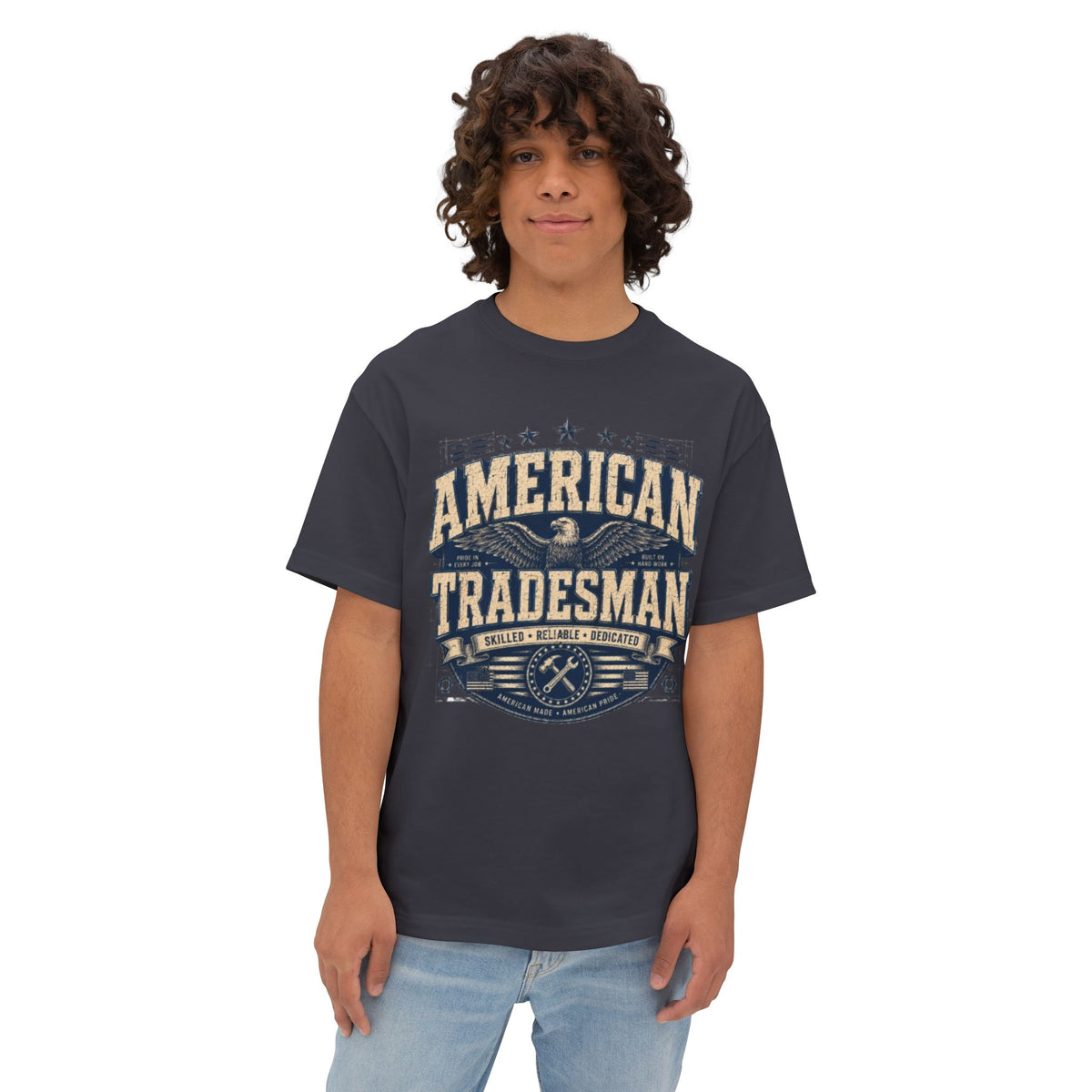 American Tradesman T-Shirt — Vintage Patriotic Skilled Trades Tee