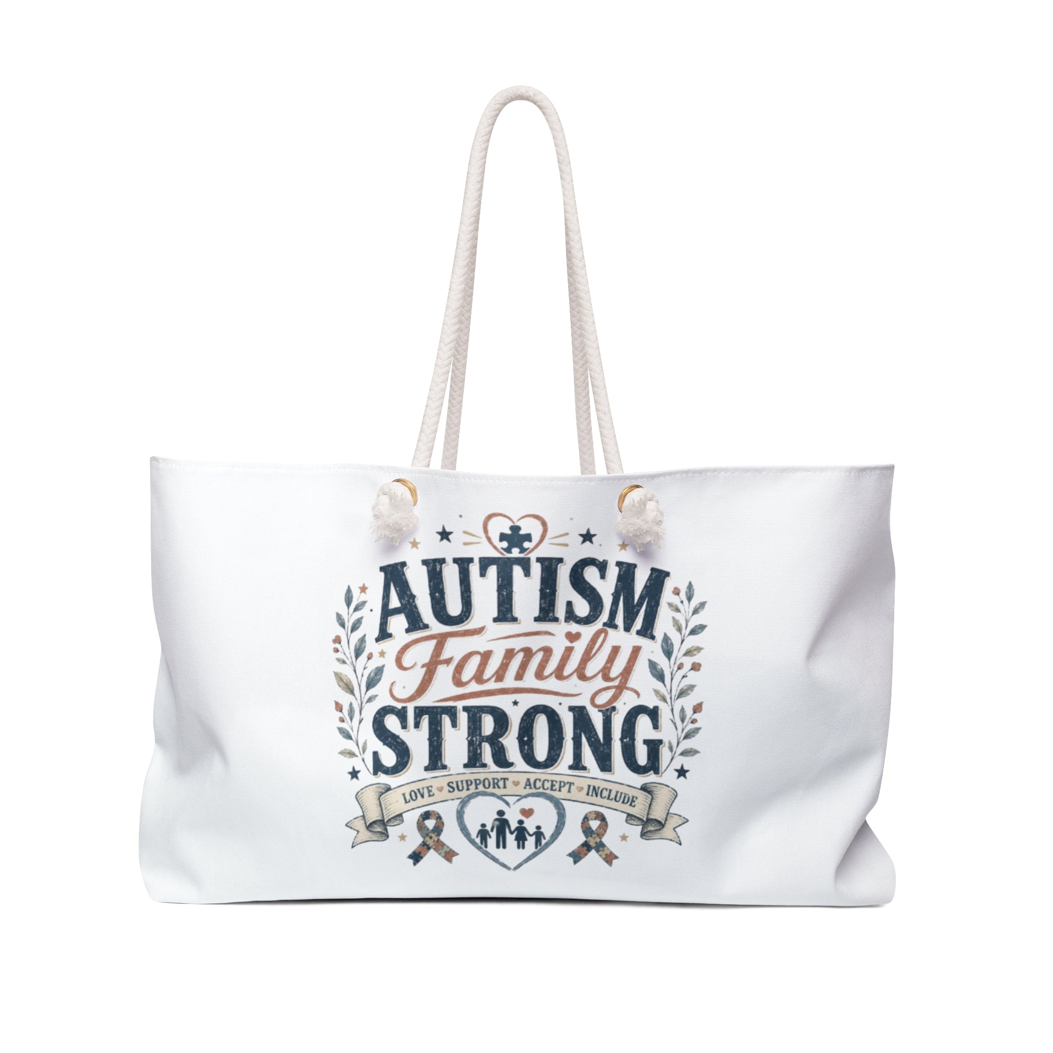 Autism Family Strong Weekender Bag