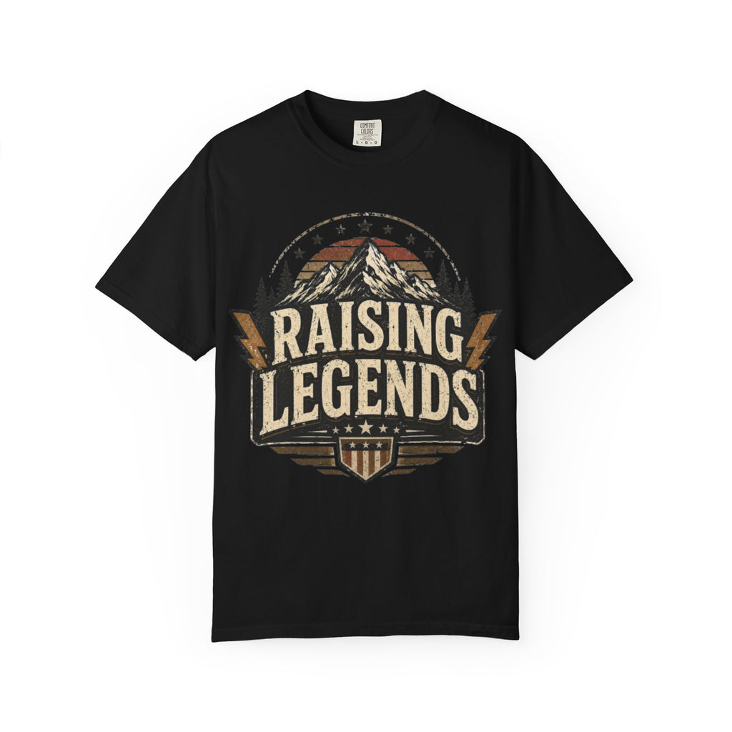 Raising Legends T-Shirt — Vintage Mountain Fatherhood Tee