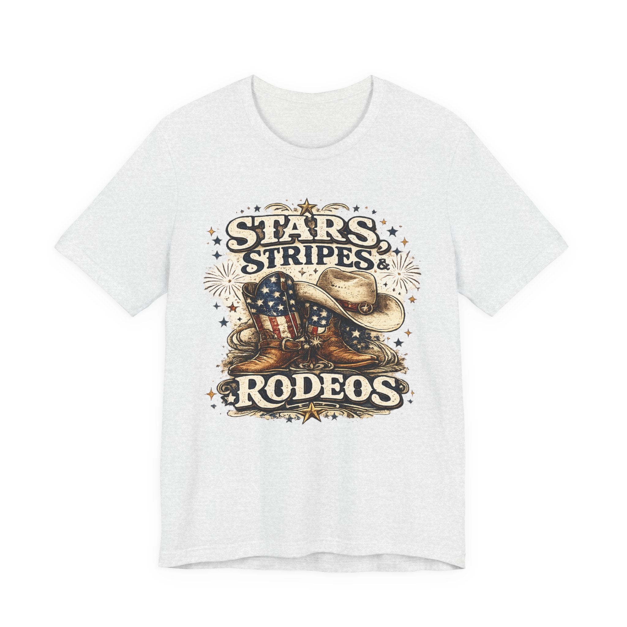 Stars, Stripes & Rodeos Graphic Tee — Patriotic Cowboy Western T‑Shirt