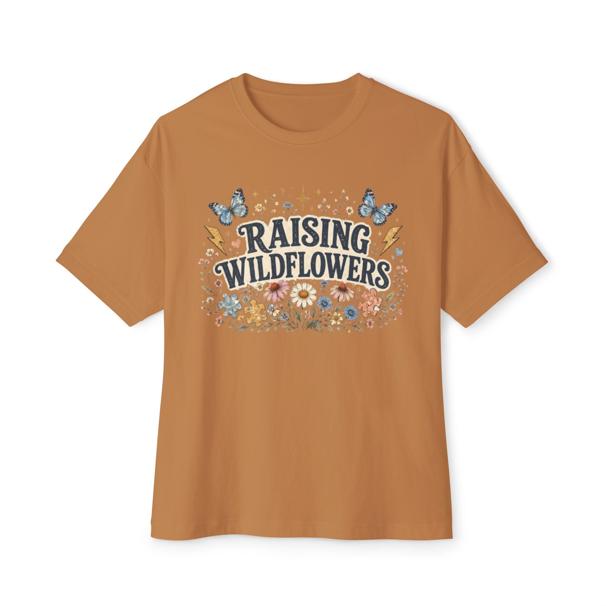 Raising Wildflowers Tee — Floral Mom Nature Graphic Shirt