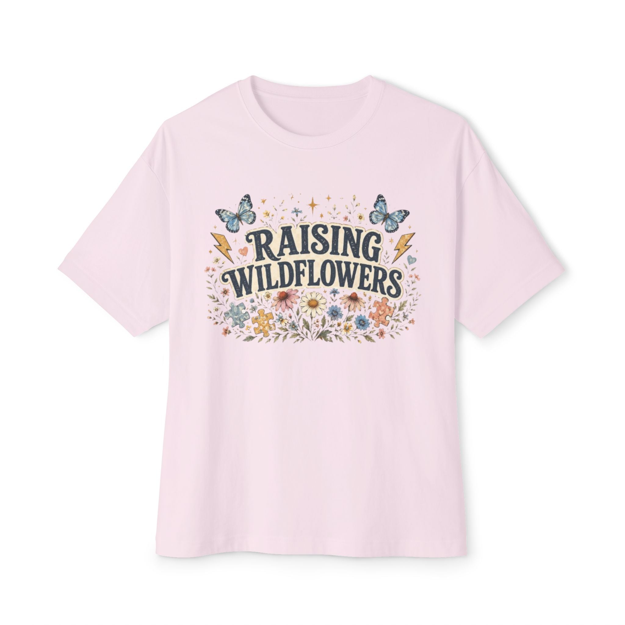Raising Wildflowers Tee — Floral Mom Nature Graphic Shirt