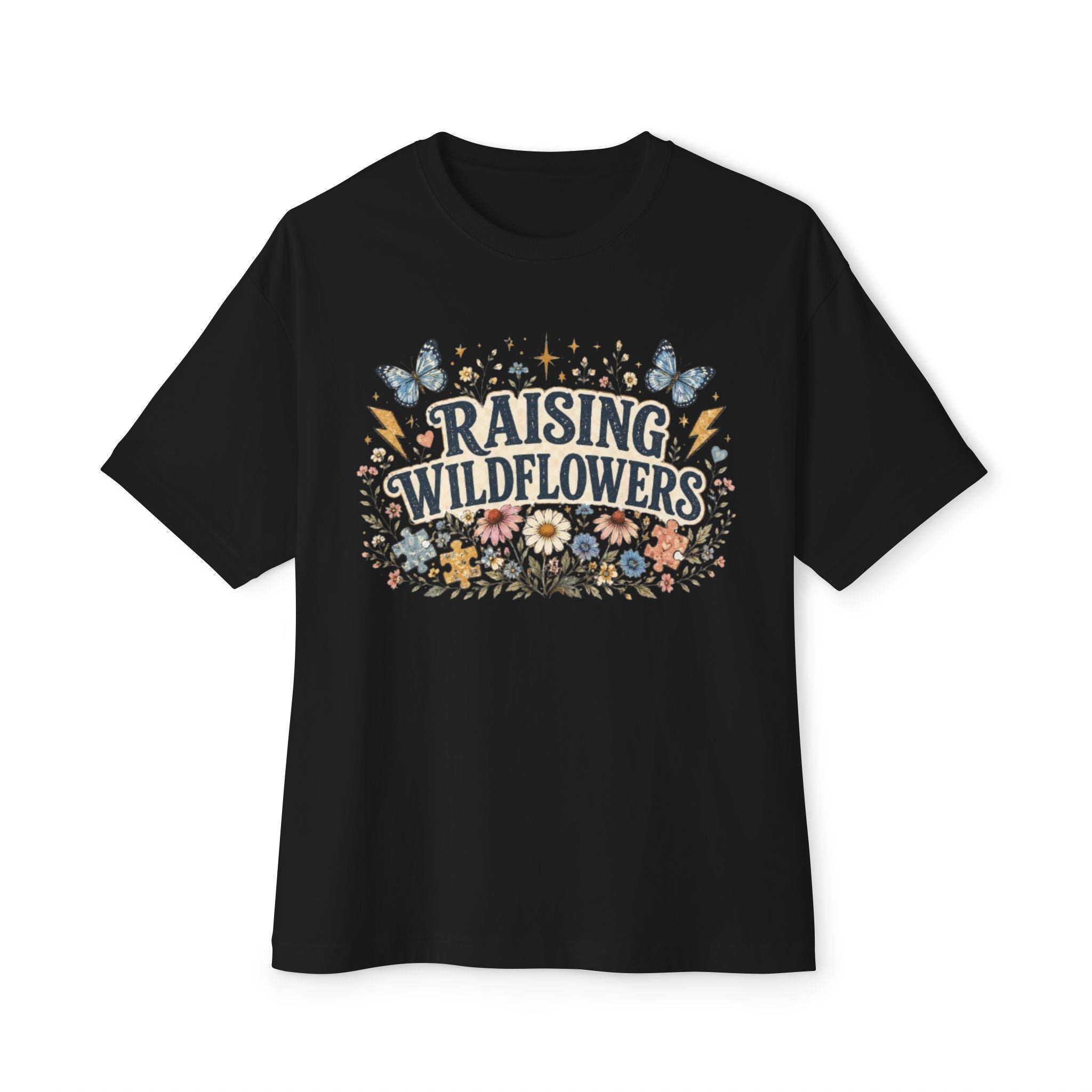 Raising Wildflowers Tee — Floral Mom Nature Graphic Shirt