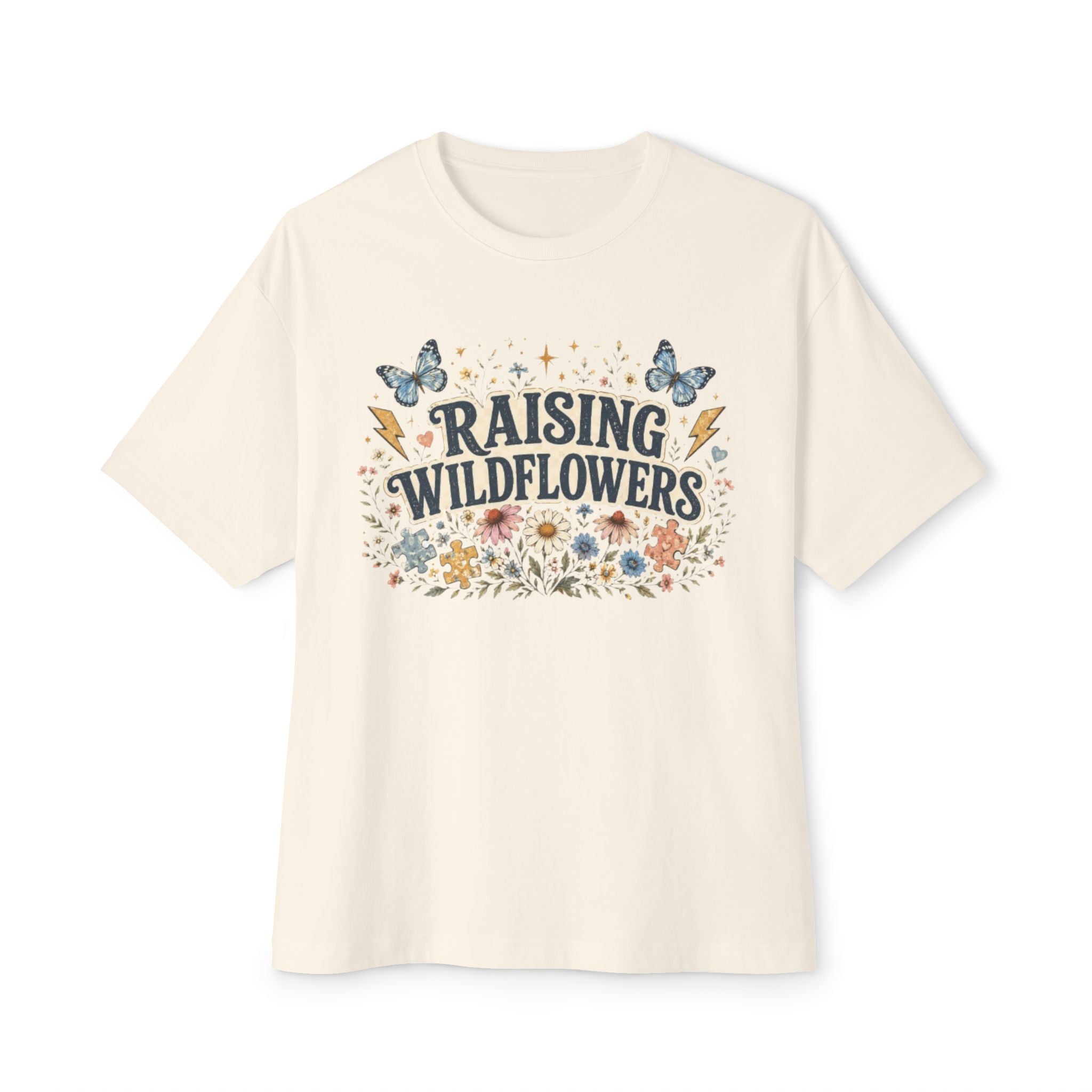 Raising Wildflowers Tee — Floral Mom Nature Graphic Shirt