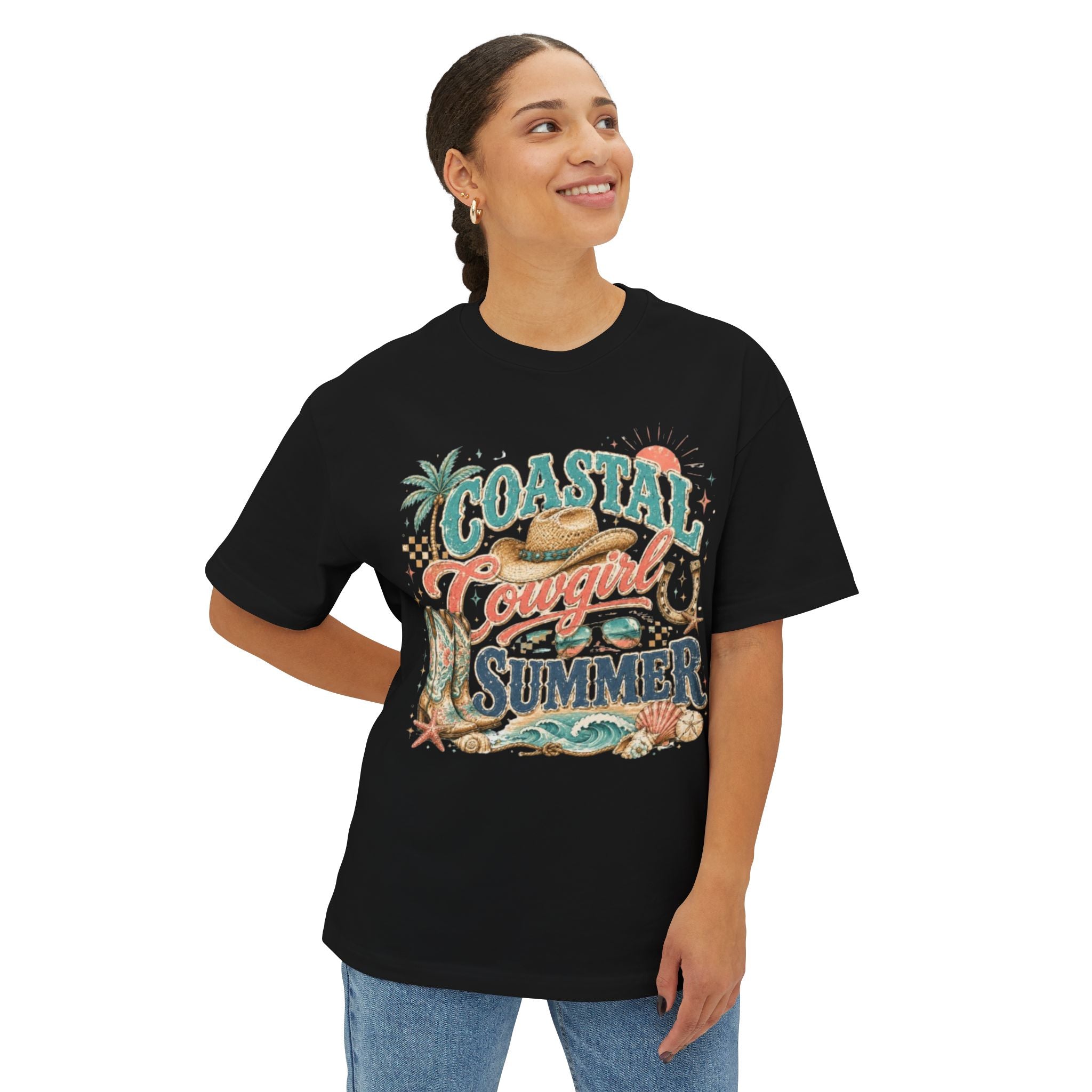 Coastal Cowgirl Summer T‑Shirt