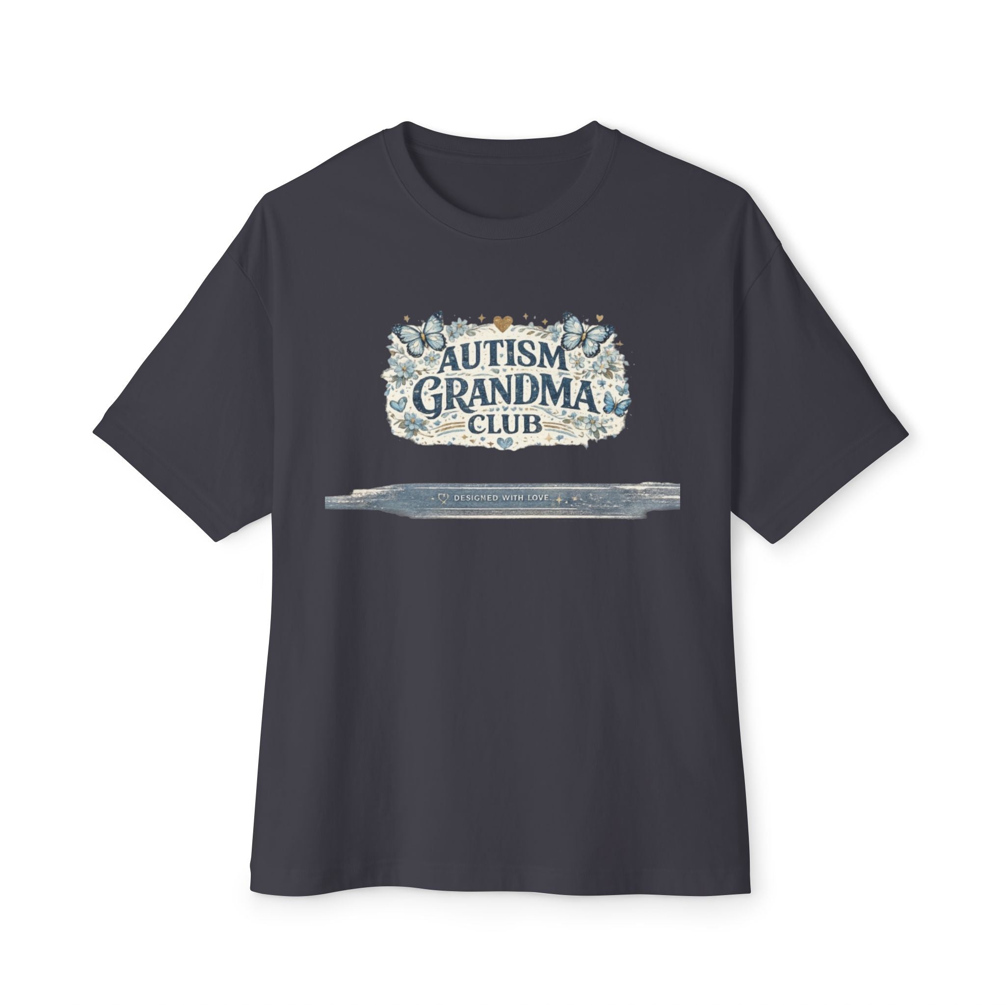 Autism Grandma Club Tee — Floral Butterfly Grandma Shirt