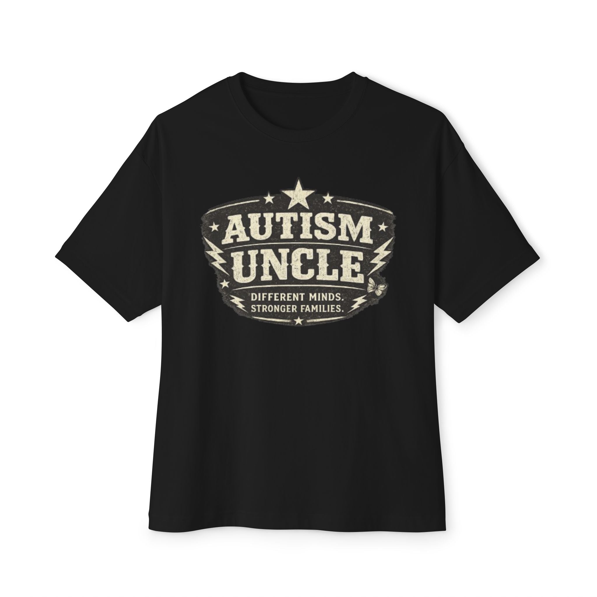 Autism Uncle T-Shirt — Vintage Support Tee (‘Different Minds, Stronger Families’)