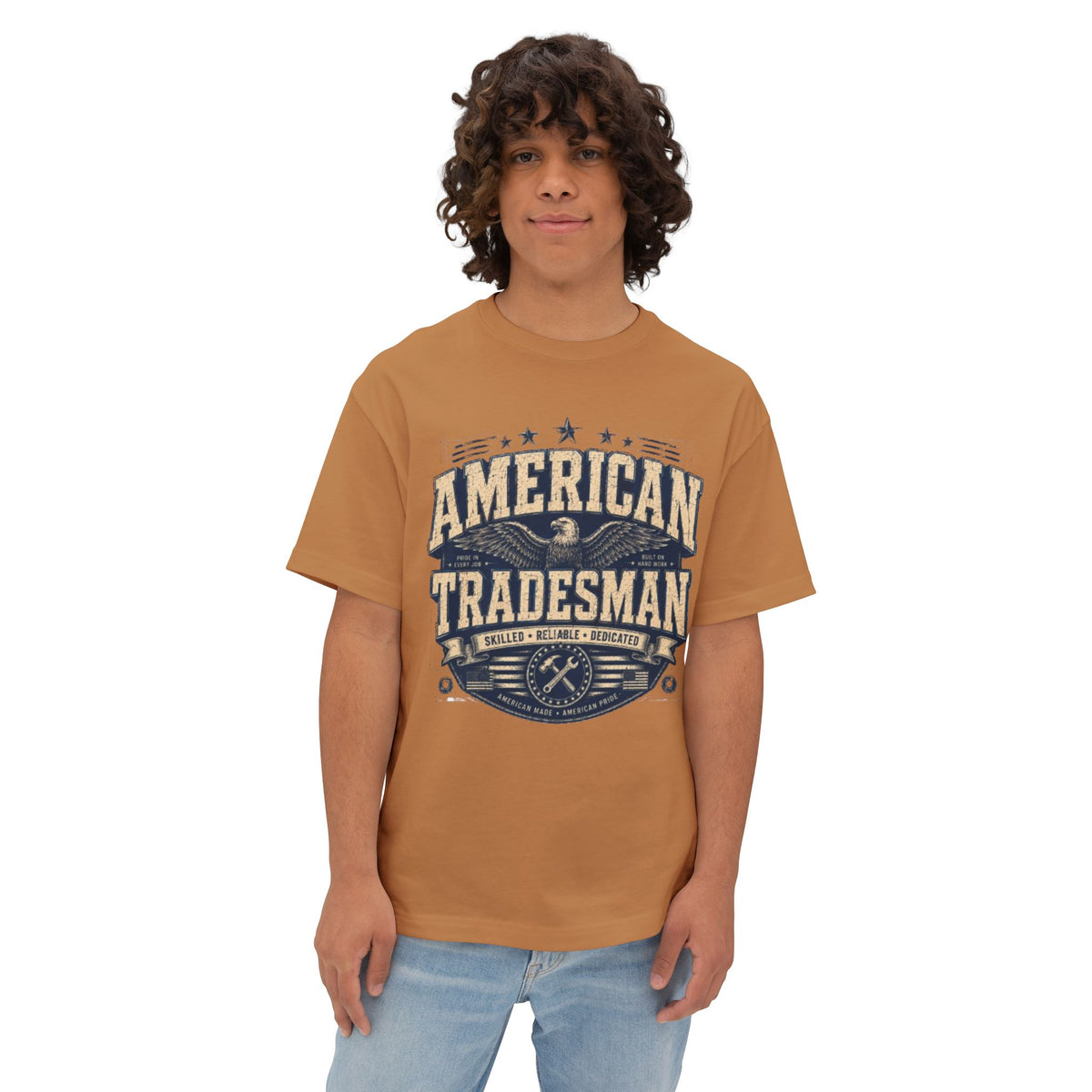 American Tradesman T-Shirt — Vintage Patriotic Skilled Trades Tee
