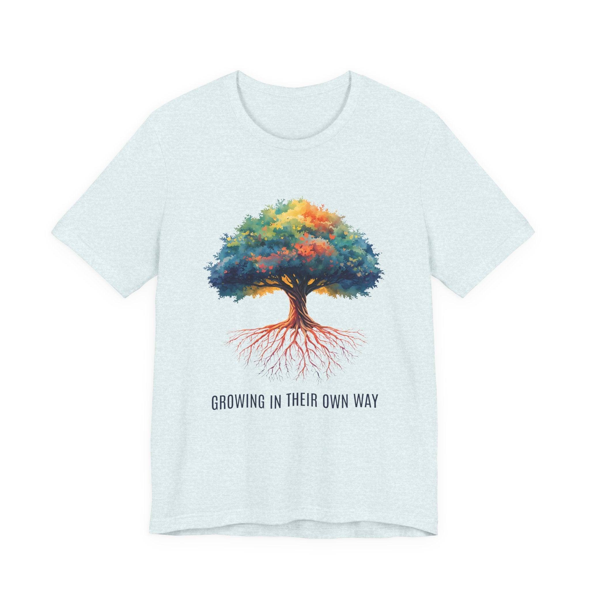 Growing In Their Own Way Tree T-Shirt — Inspirational Nature Tee