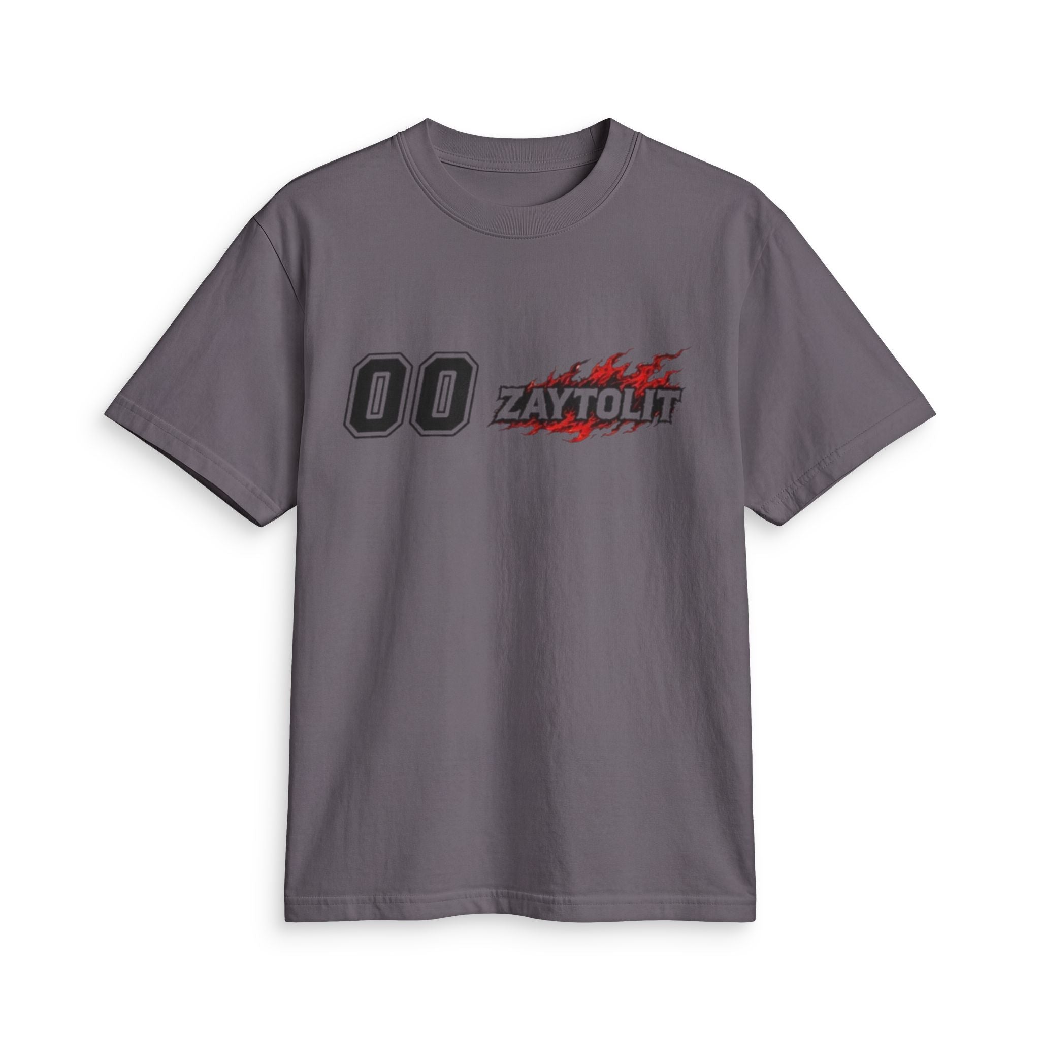 Racing Flames 'Zaytolit' Numbered Tee — Motorsport Graphic T-Shirt