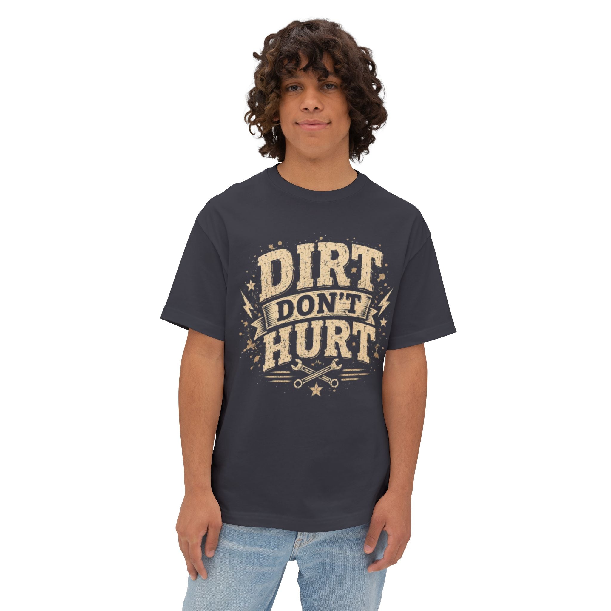 Dirt Don't Hurt Tee — Vintage Mechanic Gardening Graphic T-Shirt