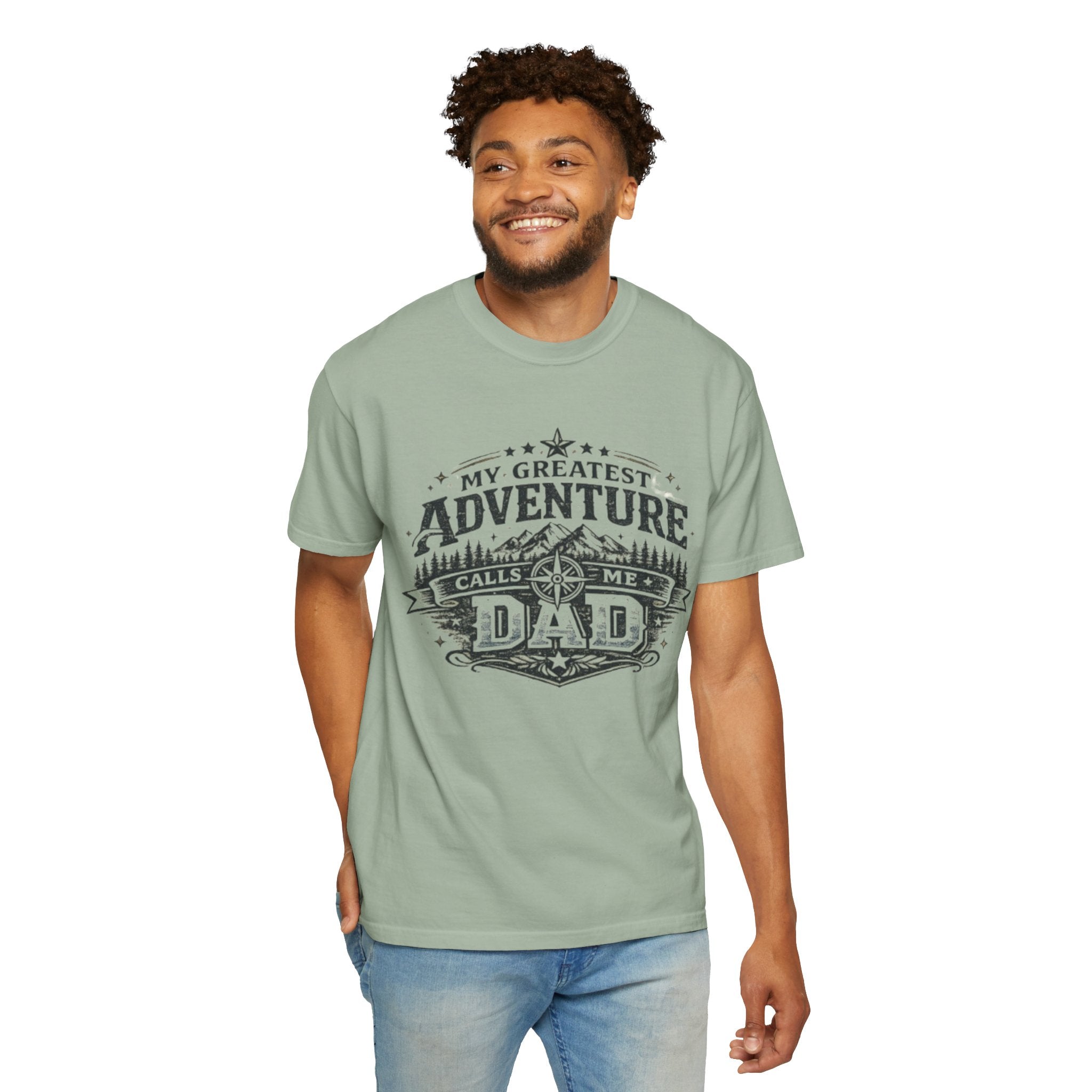 Dad Adventure T-Shirt — “My Greatest Adventure Calls Me Dad” Graphic Tee