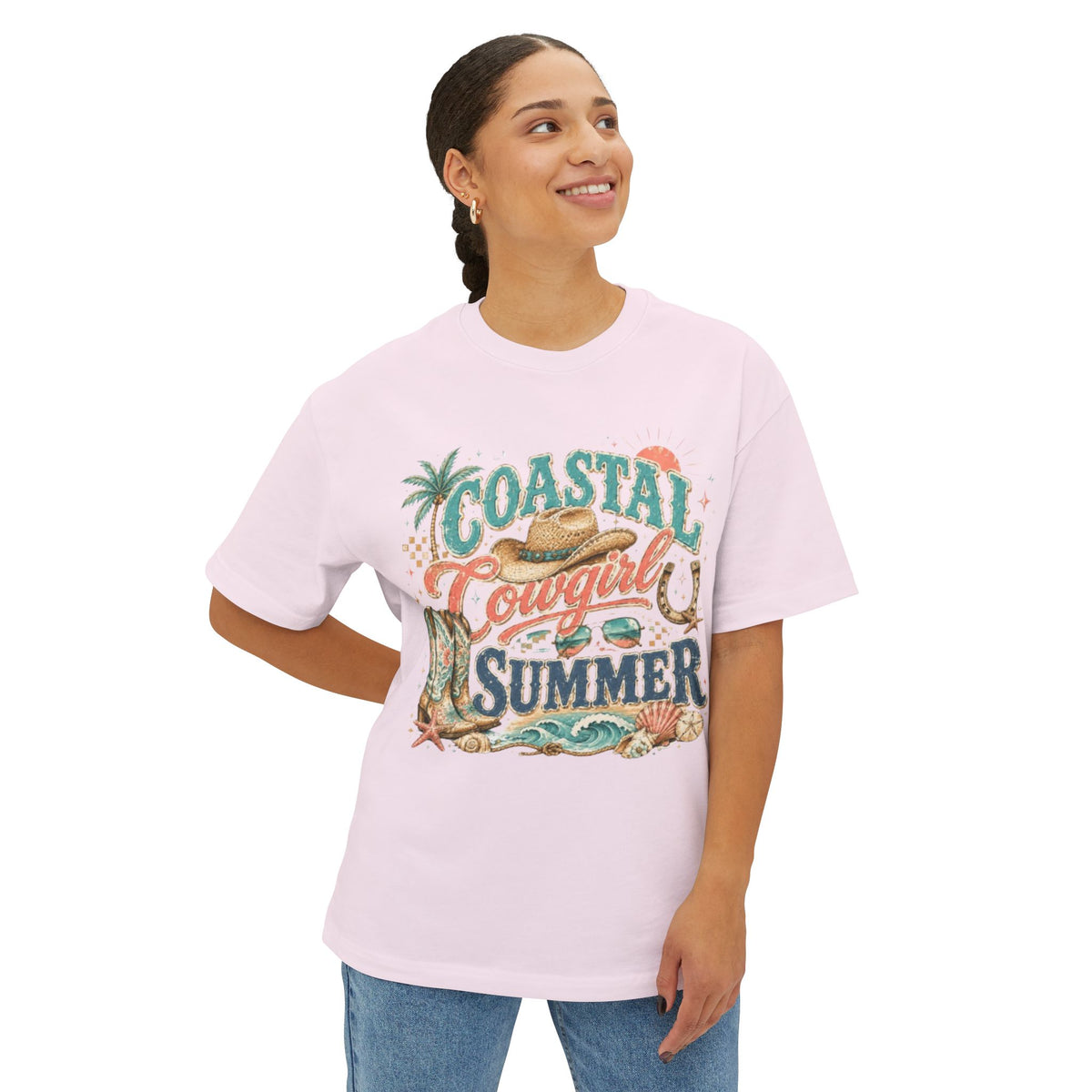 Coastal Cowgirl Summer T‑Shirt