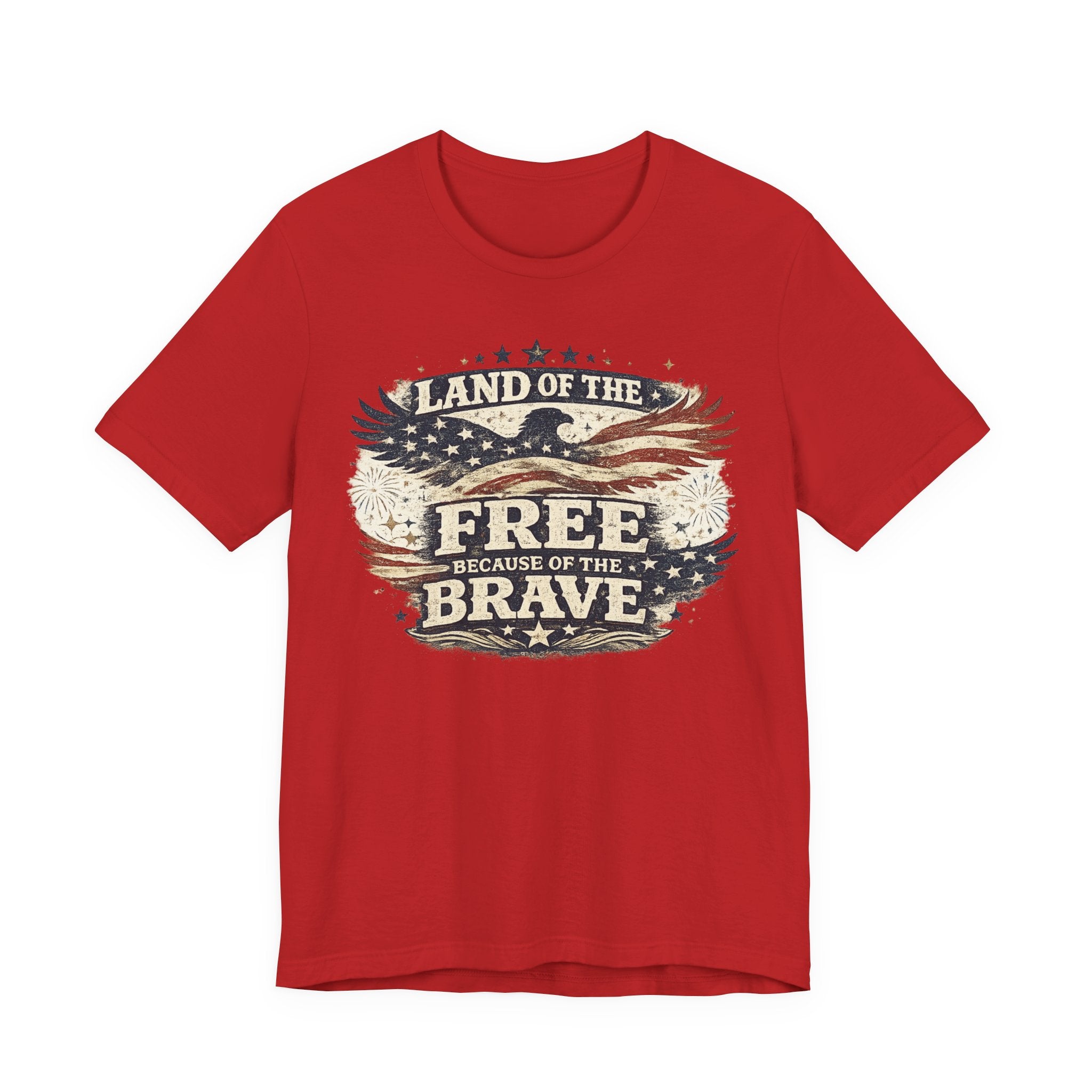 Patriotic 'Land of the Free Because of the Brave' T-Shirt