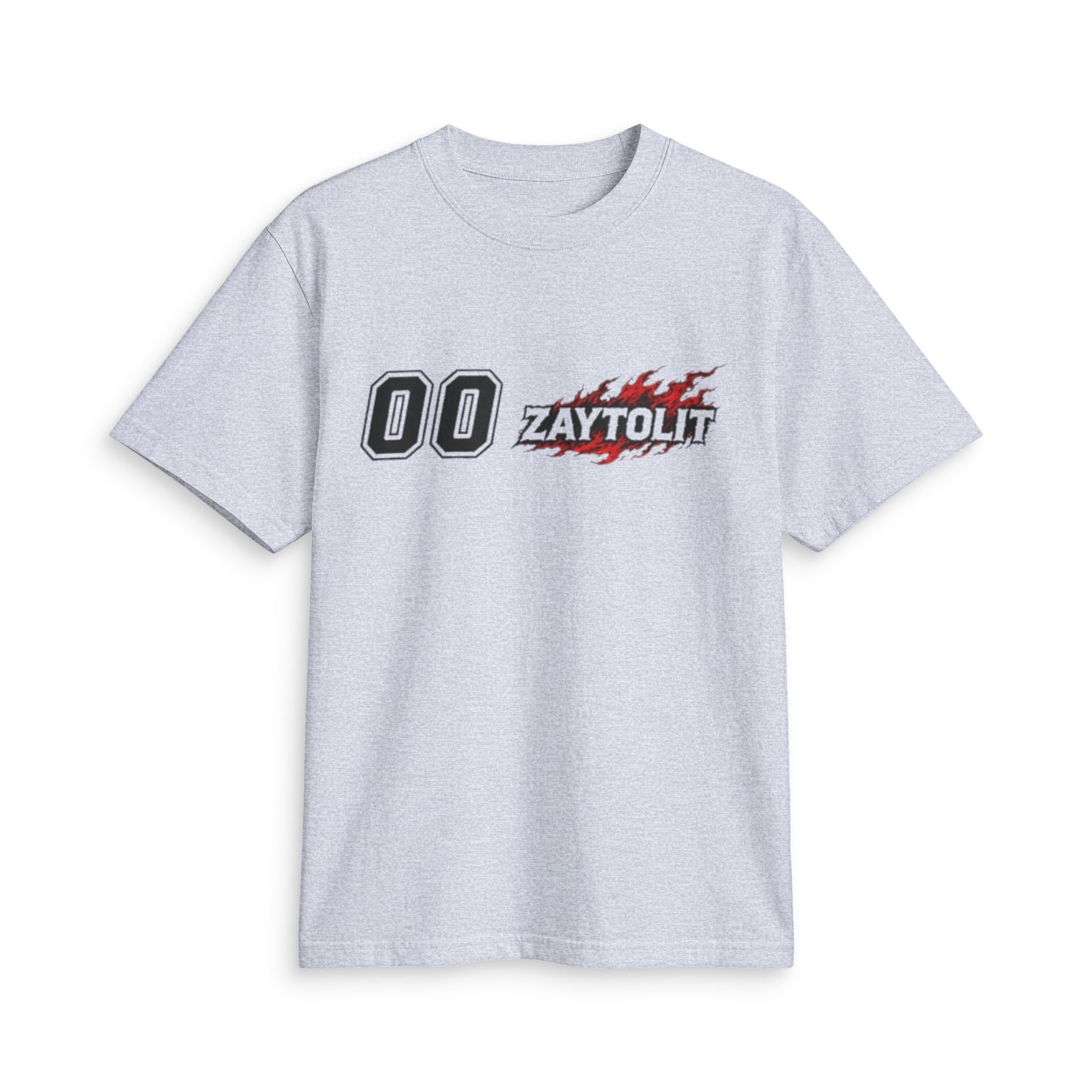 Racing Flames 'Zaytolit' Numbered Tee — Motorsport Graphic T-Shirt