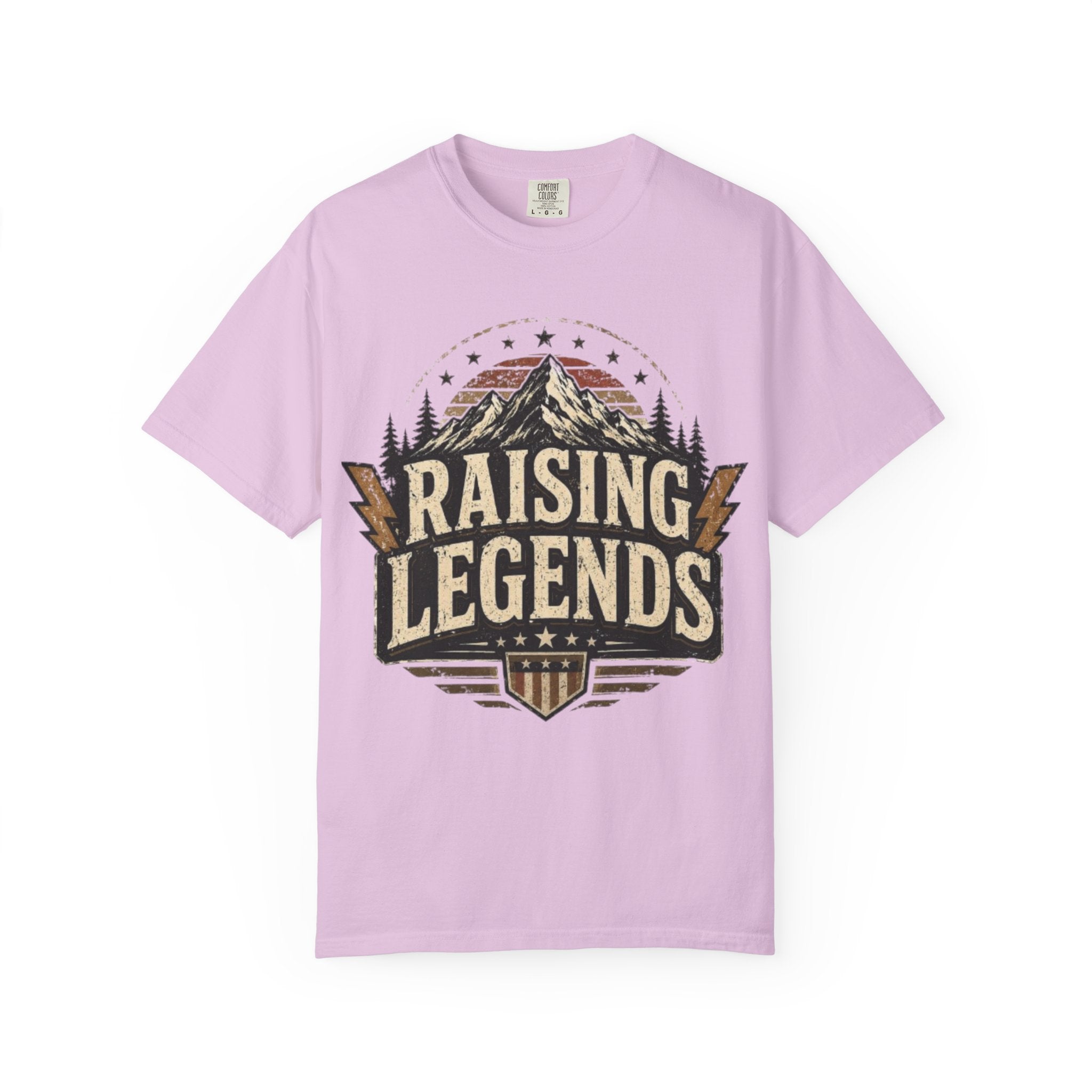 Raising Legends T-Shirt — Vintage Mountain Fatherhood Tee