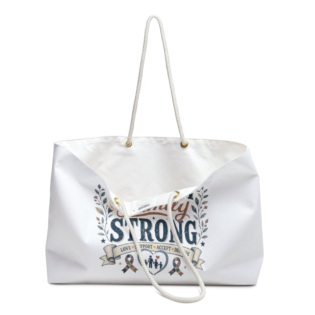 Autism Family Strong Weekender Bag