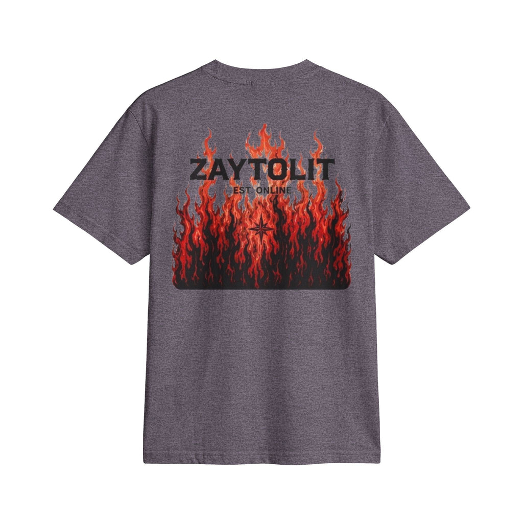 ZAYTOLIT Flame Logo T-Shirt — Graphic Fire Back Print